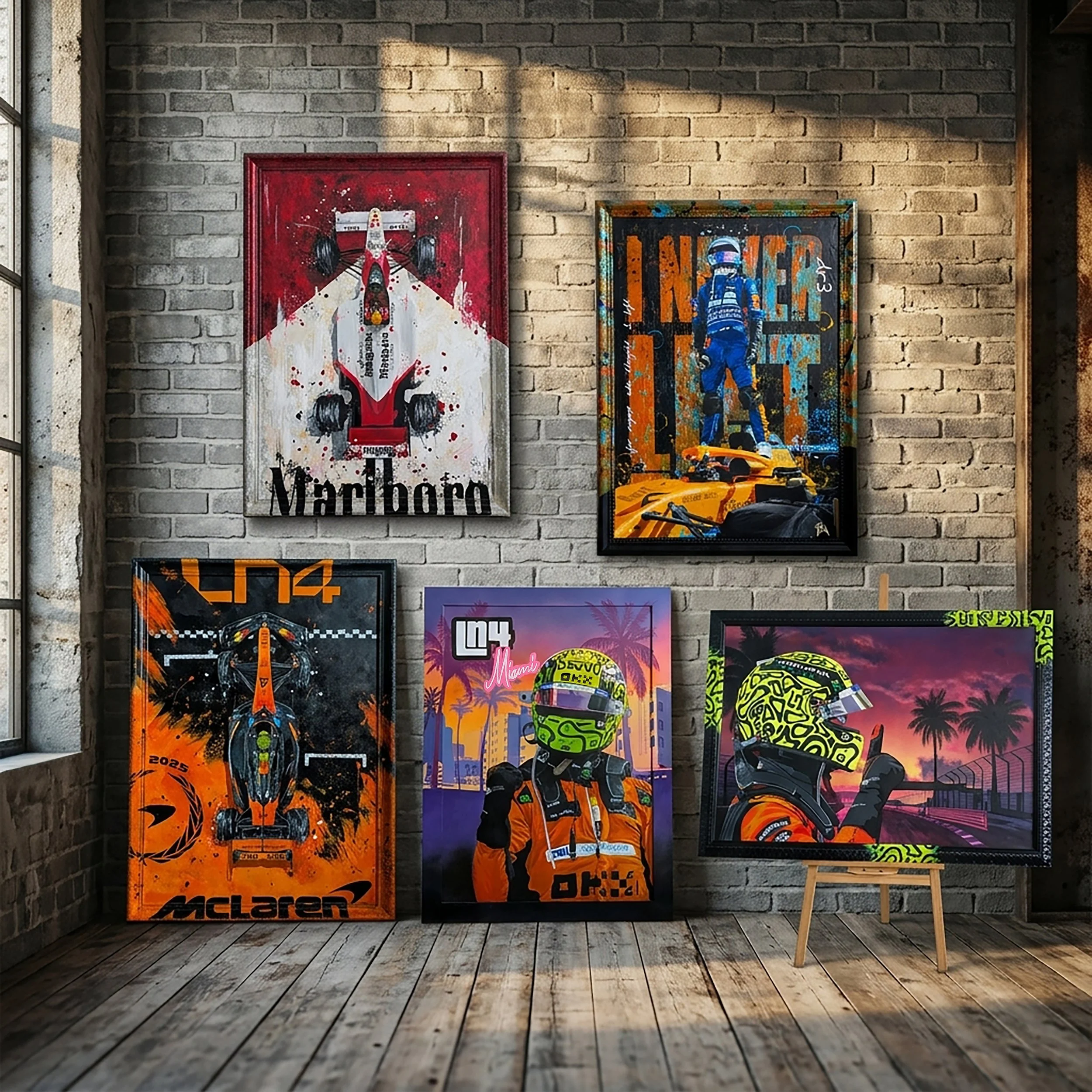 McLaren Formula 1 Art Prints by Ian Salmon | Limited &amp; Embellished Edition Collection