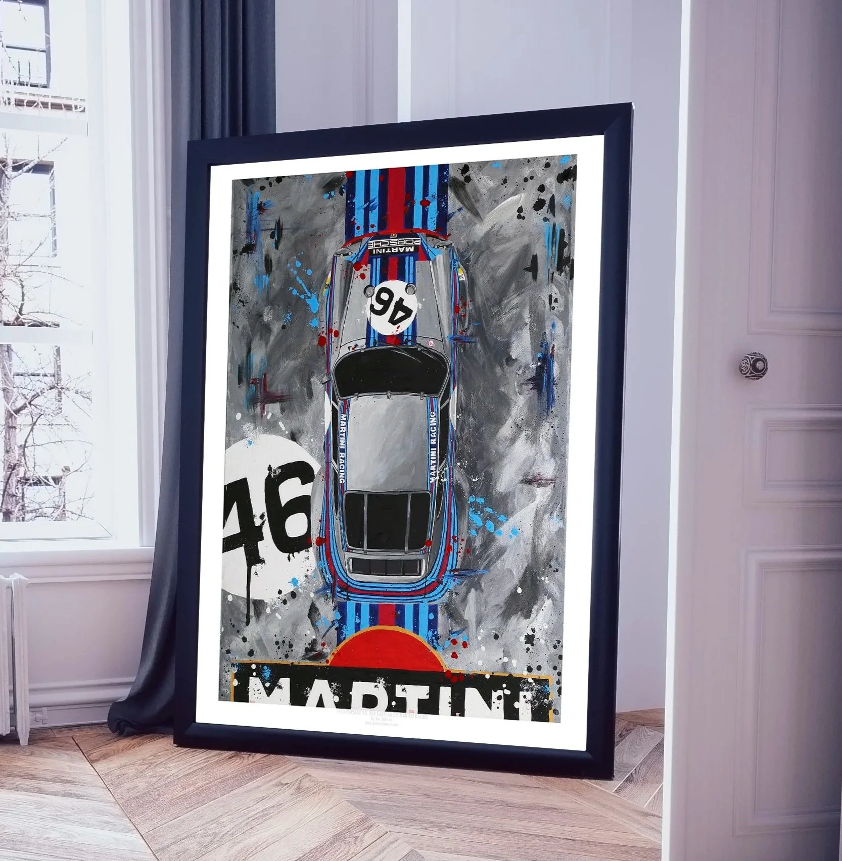 Porsche 911 Carrera 3.0 RSR Martini Racing - Limited Edition print (Various Sizes)