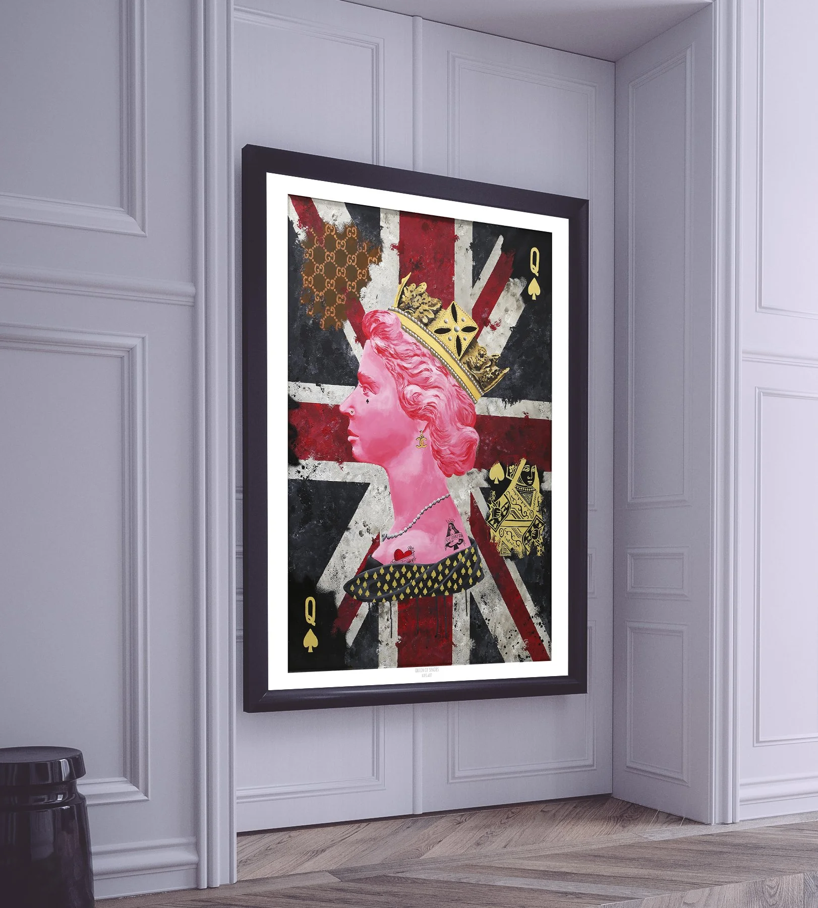 Ian Salmon Art - Queen of Spades Elizabeth II limited edition print
