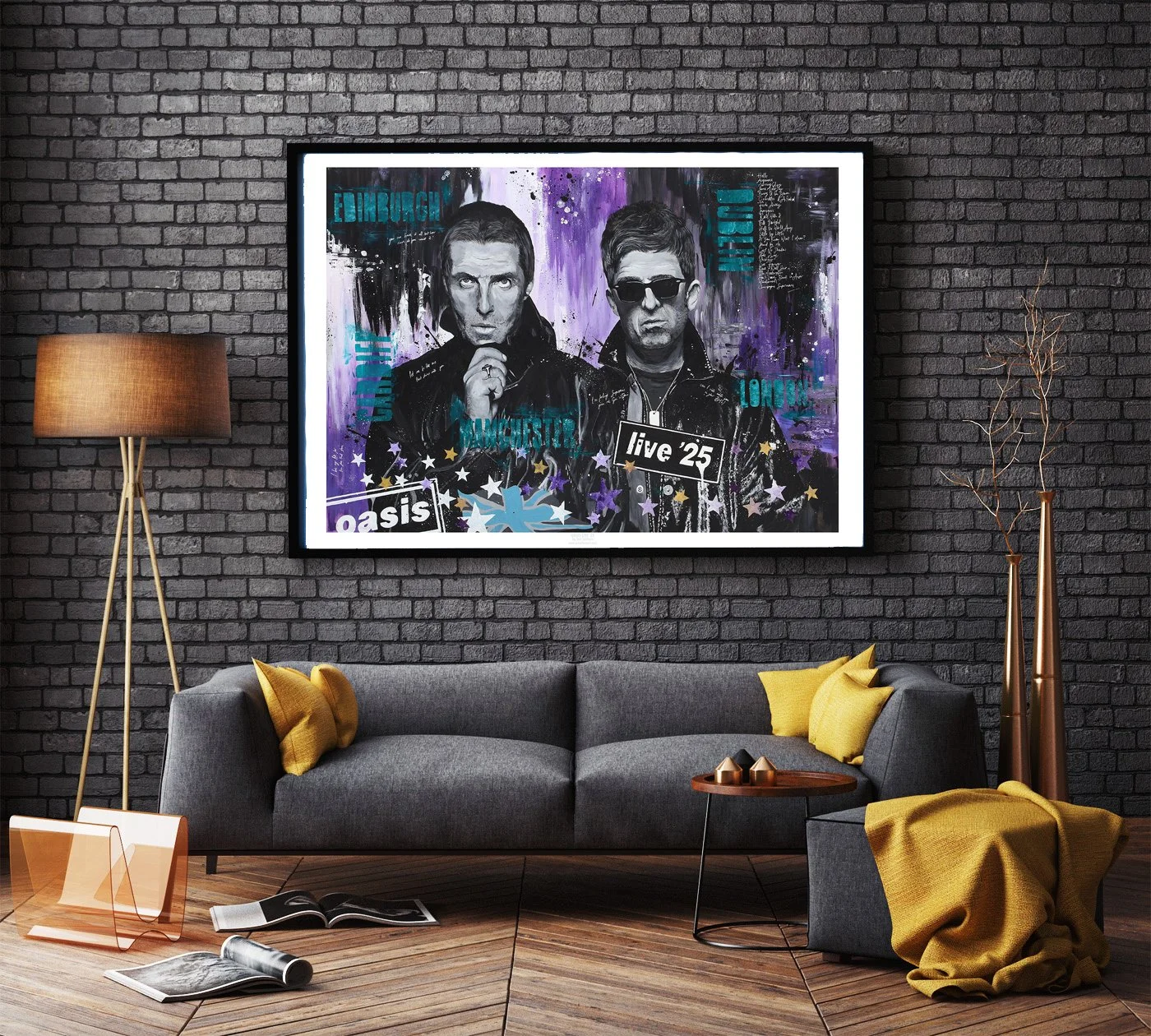 Oasis Live 25 - Limited Edition print - Ian Salmon Art