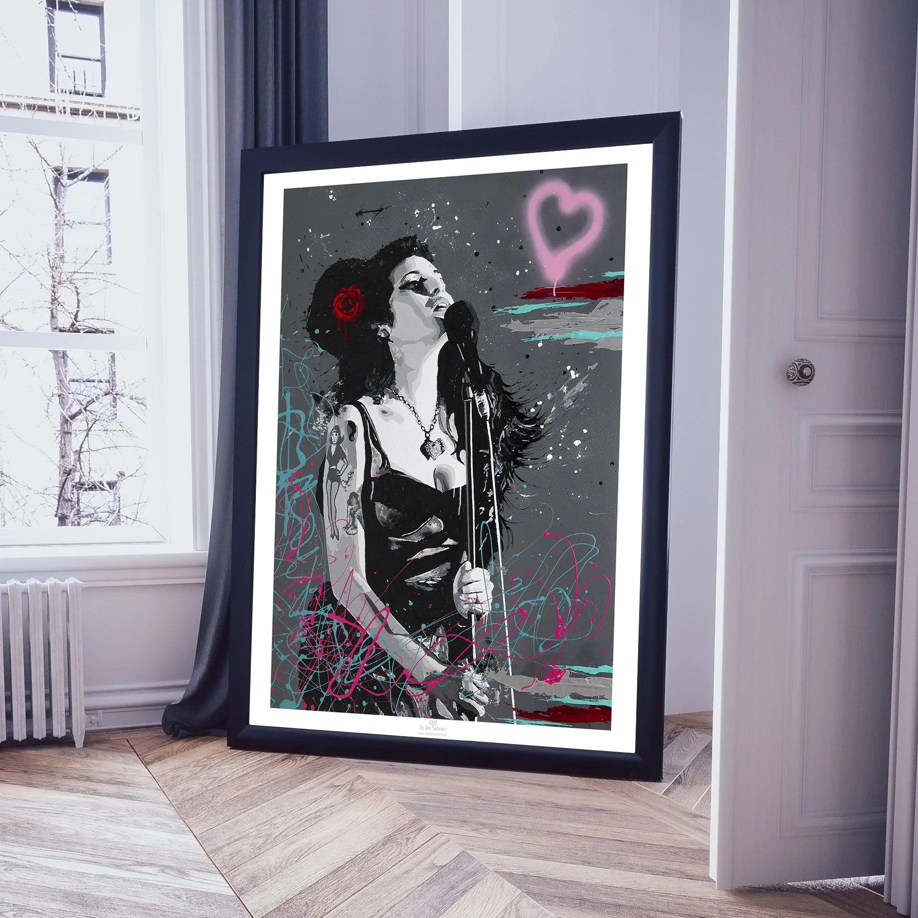 Ian Salmon Art - Amy Winehouse Painting - Limited Edition print