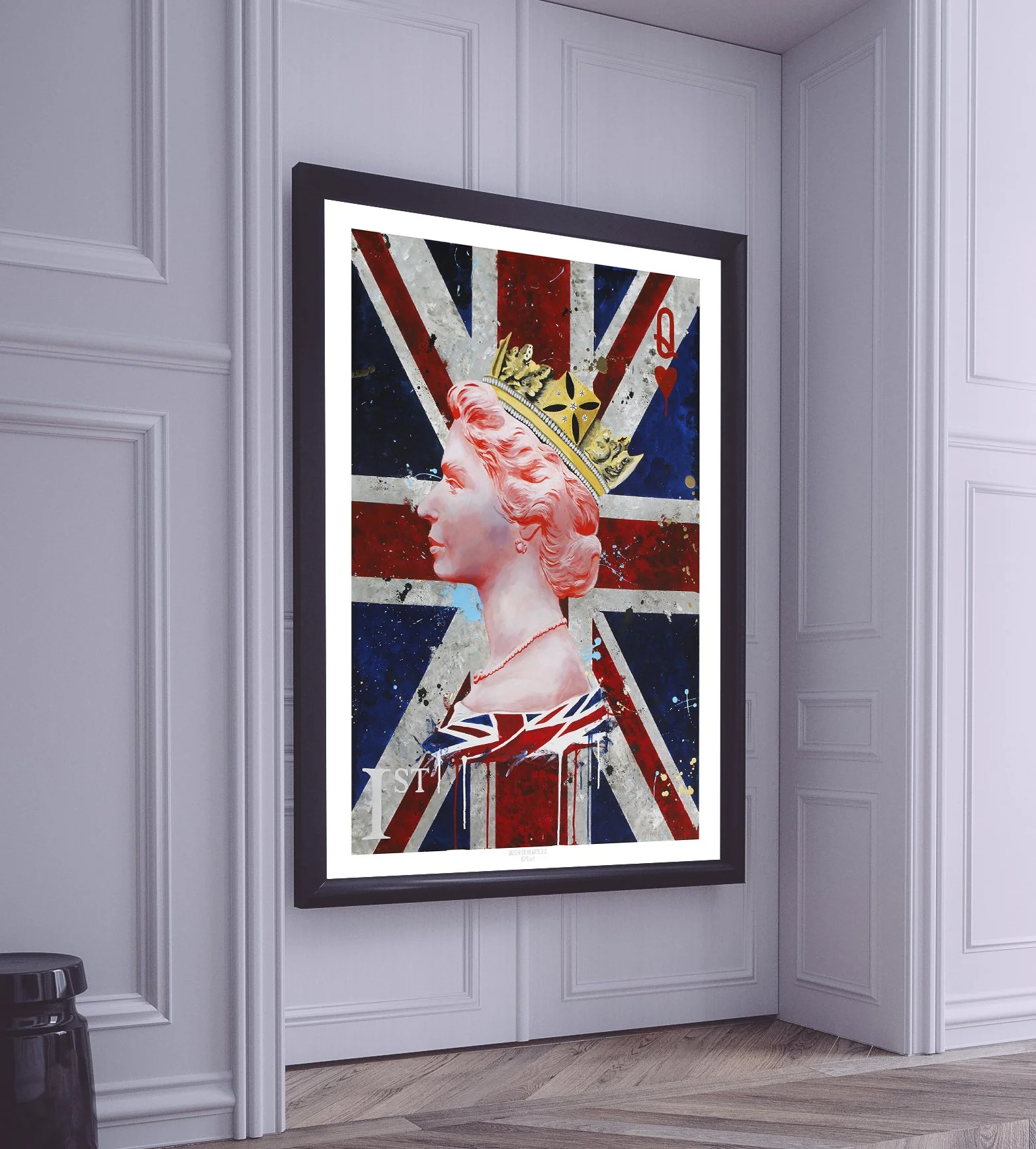 Ian Salmon Art - Queen of Hearts 2 - Queen Elizabeth II - Limited Edition Print