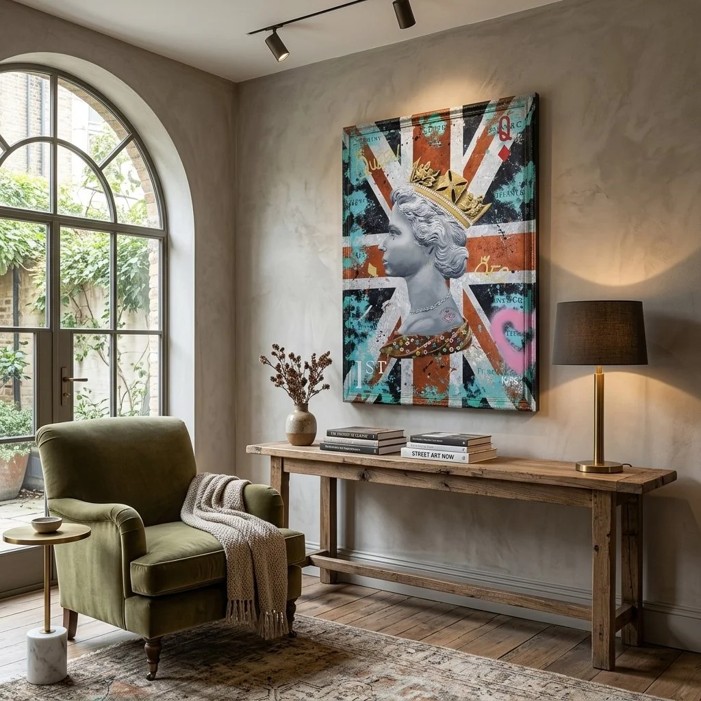 Queen of Diamonds - Embellished Limited Edition print