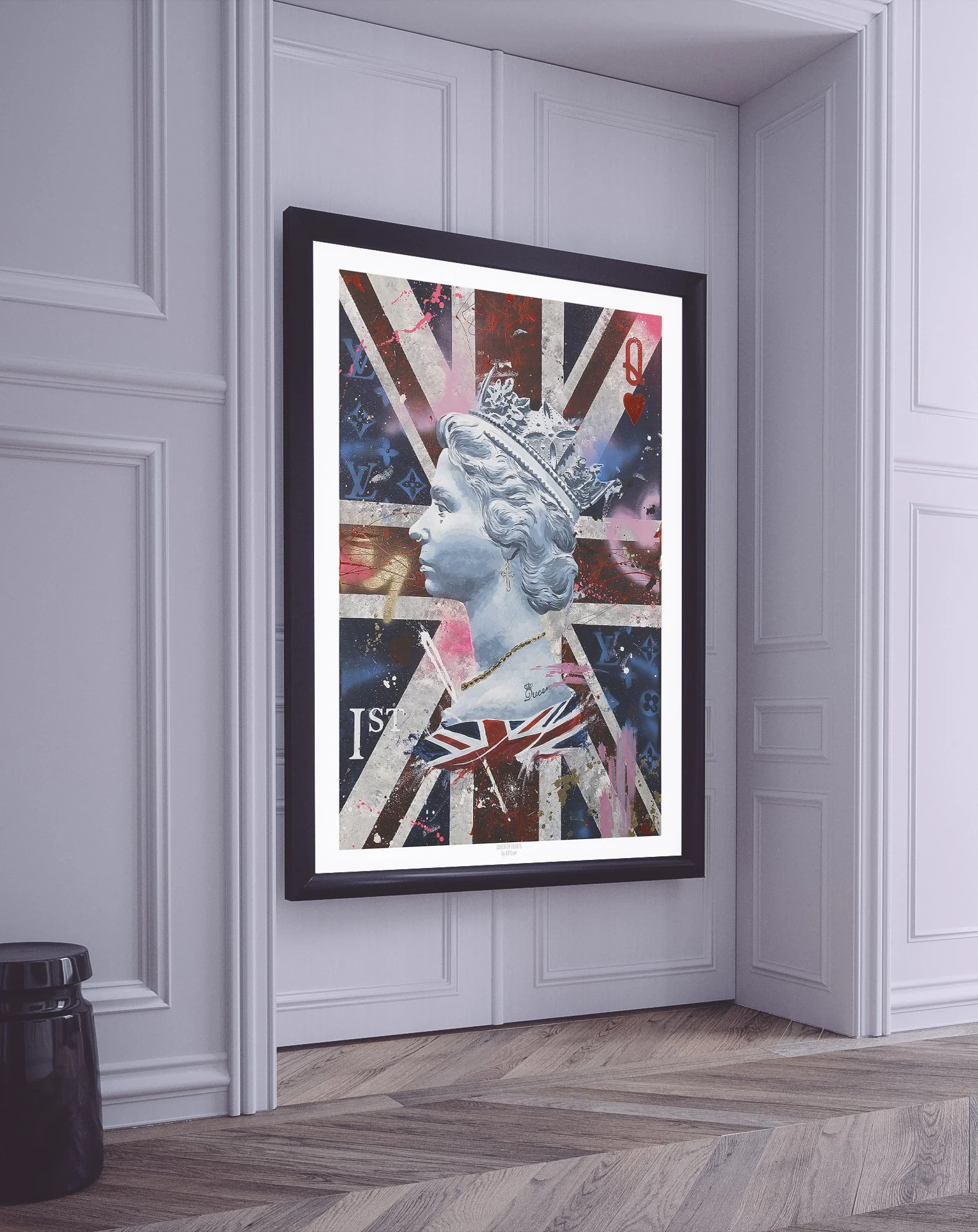 Ian Salmon Art - Queen Of Hearts Print - Elizabeth II Platinum Jubilee