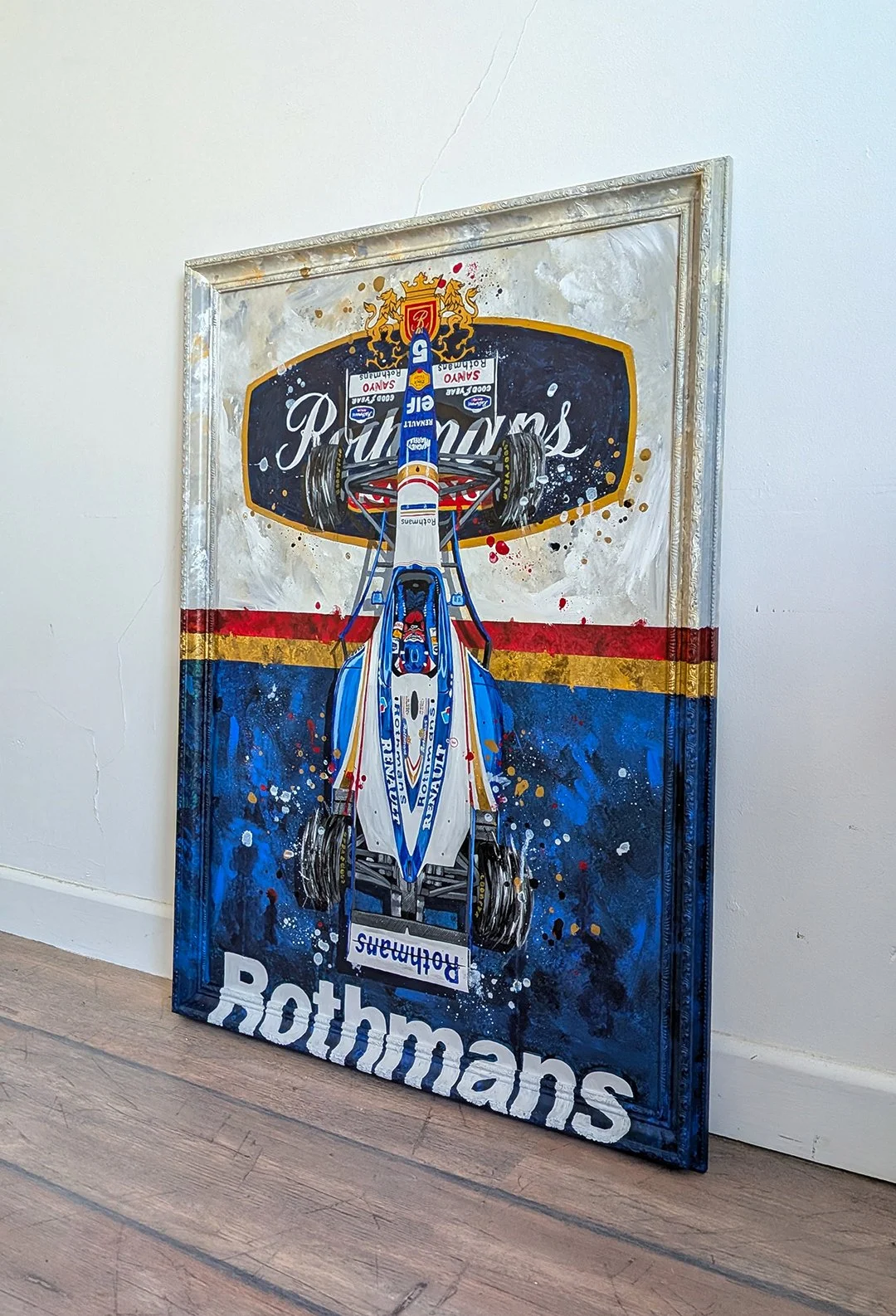 Damon Hill 1996 Williams FW18 F1 - Embellished Limited Edition print - Ian Salmon Art