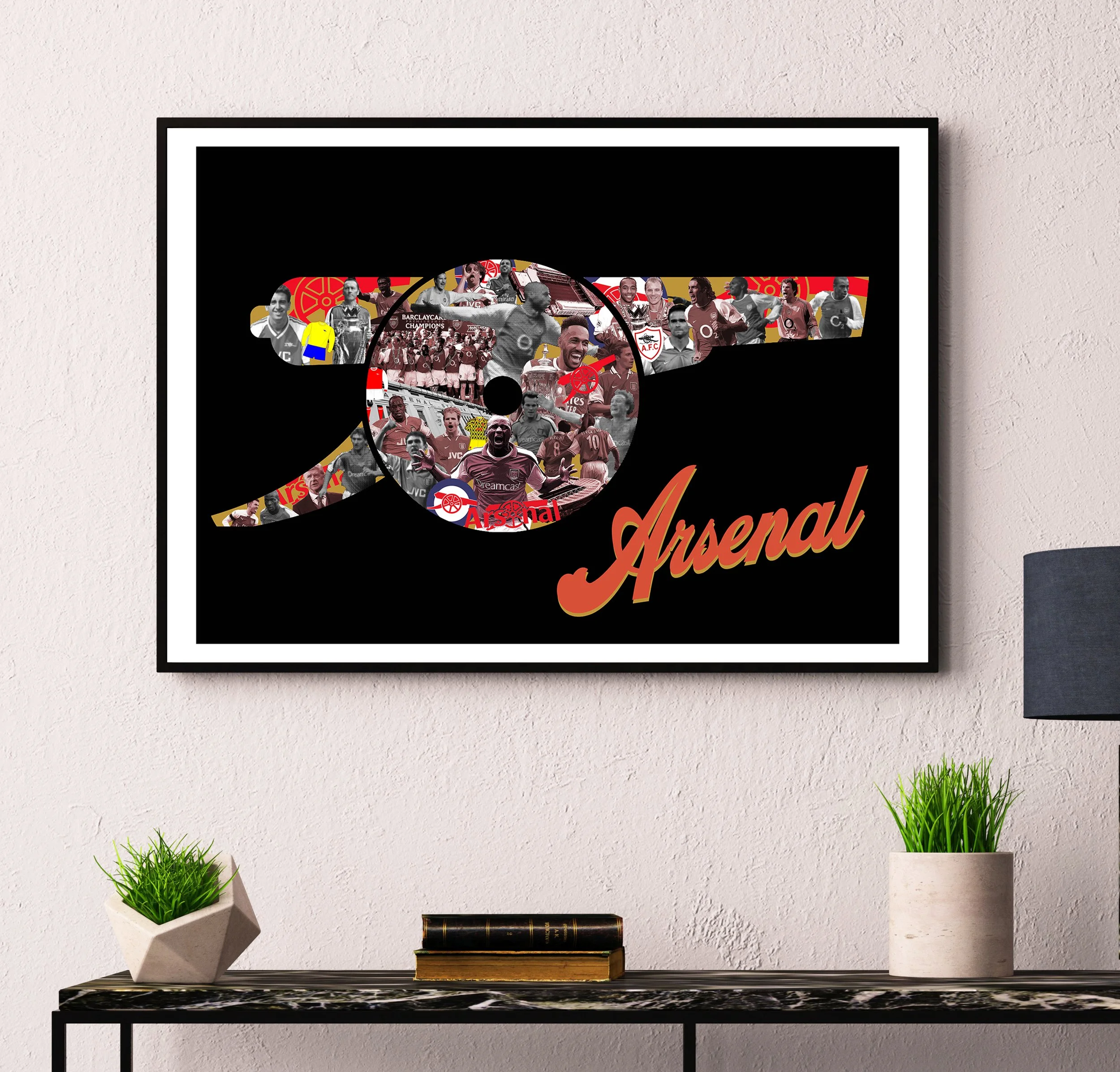 Ian Salmon Art - Arsenal Gooners Gunners History print