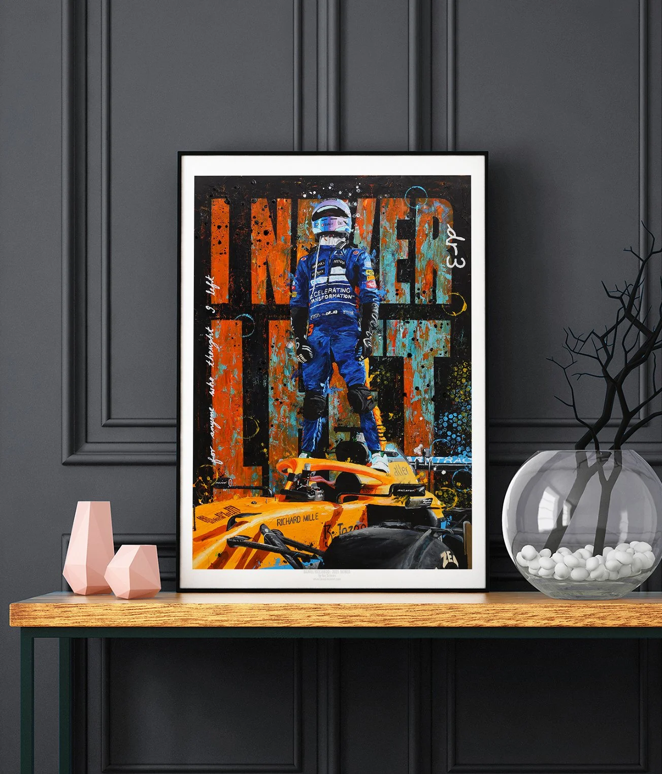 Daniel Ricciardo 2021 McLaren MCL35 F1 Monza Edition - Limited Edition Print