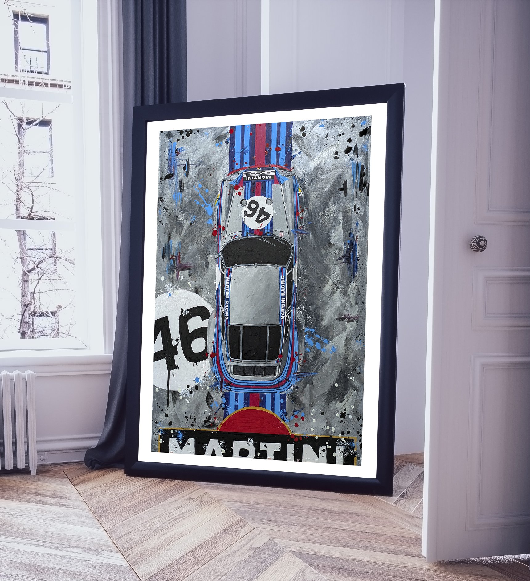 Porsche 911 Carrera 3.0 RSR Martini Racing - Limited Edition print - Ian Salmon Art