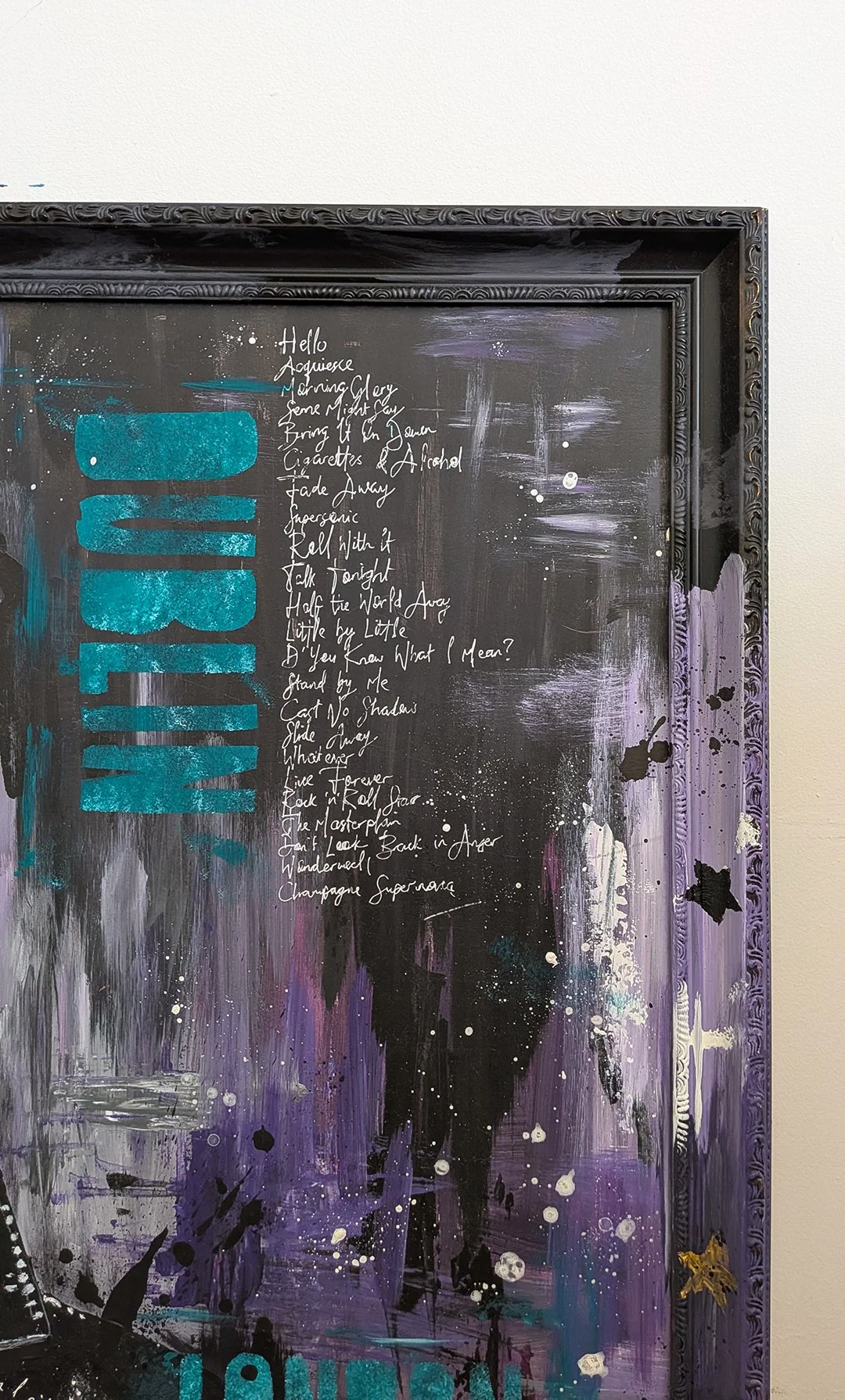 Oasis Live 25  - Original Painting - Ian Salmon Art