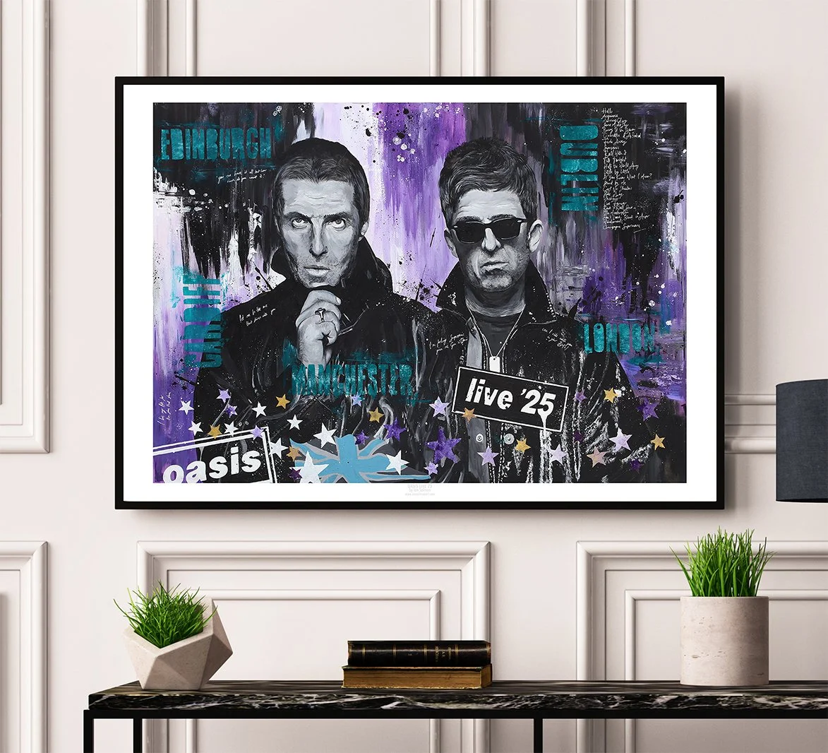 Oasis Live 25 - Limited Edition print - Ian Salmon Art