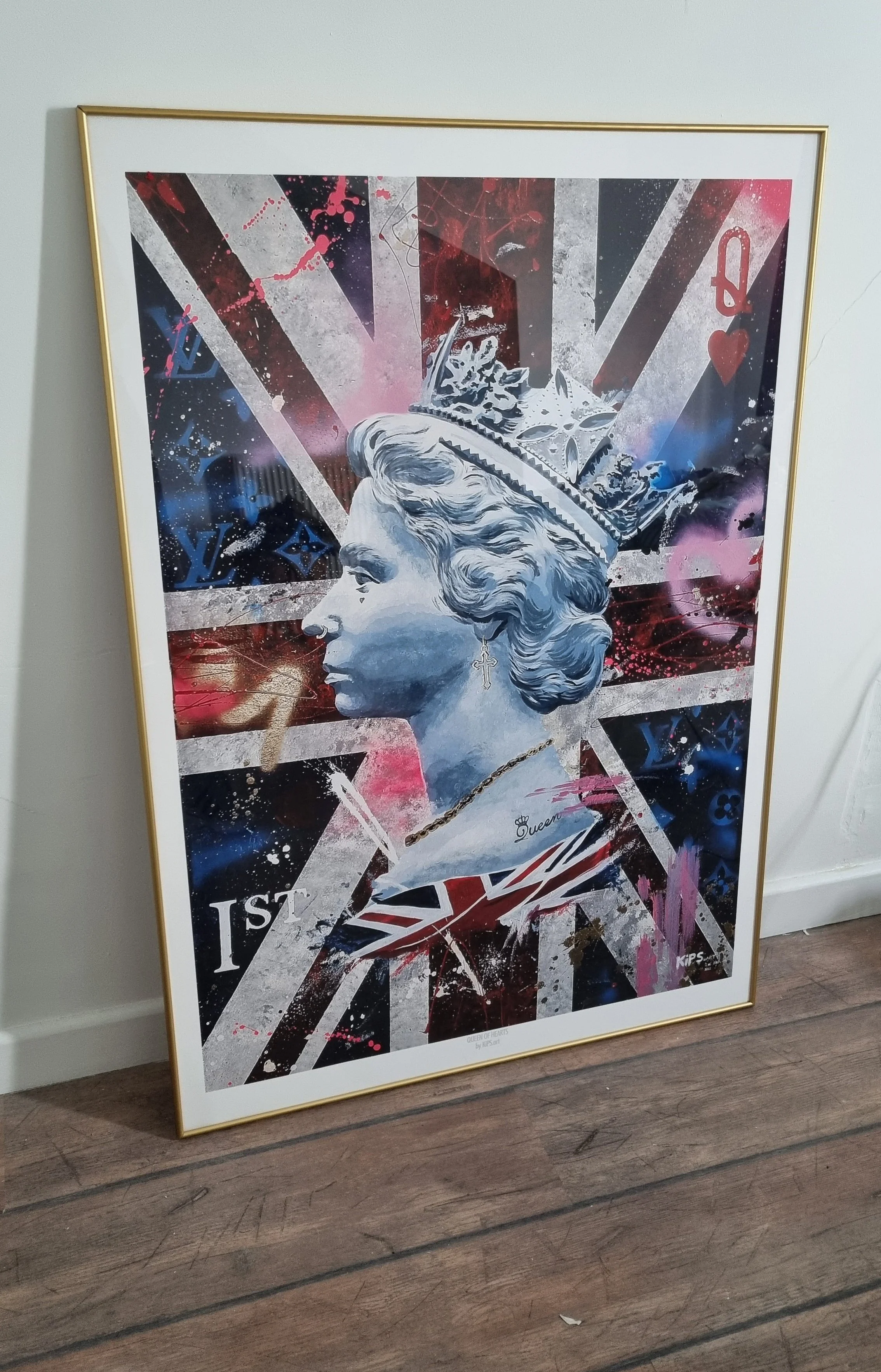 Ian Salmon Art - Queen Of Hearts Print - Elizabeth II Platinum Jubilee
