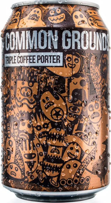MAGIC ROCK COMMON GROUNDS Triple Coffee Porter (5.4%) A full bodied and smooth coffee beer made in conjunction with local roaster Dark Woods. 7 malts combine with 7 different coffees at three different points in the brew! €2.95