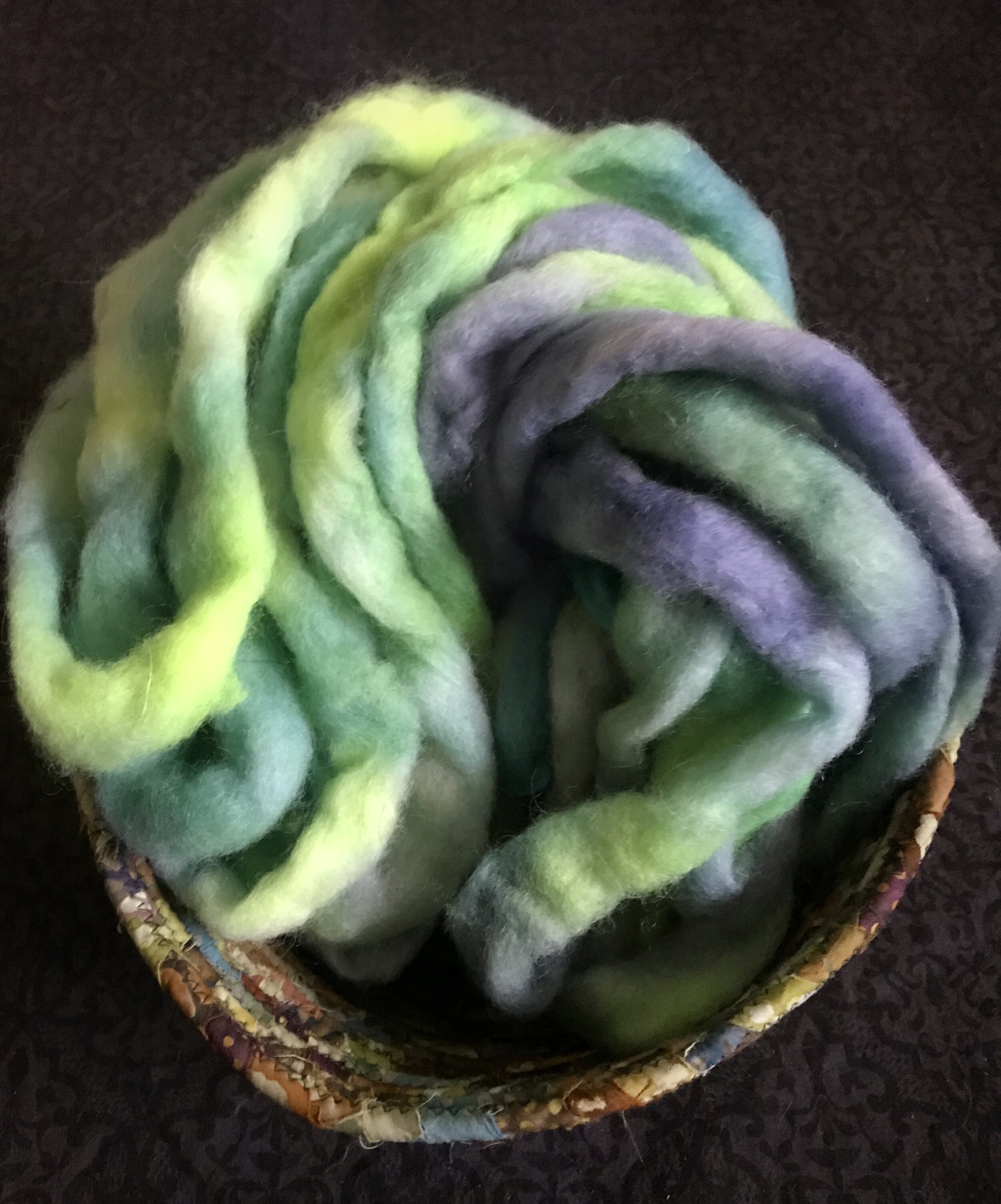 Hand Dyed Finn Roving