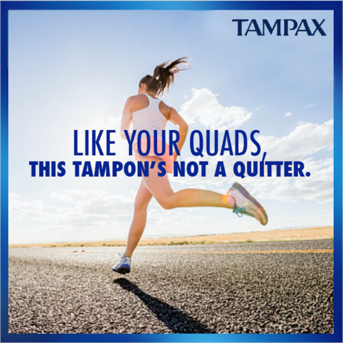 Get miles and miles and miles of anti-leak protection with Tampax Pearl. #WeRunThis #PowerOverPeriods