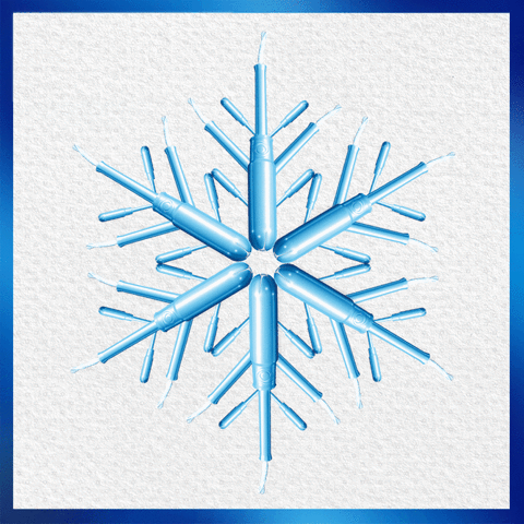 With Tampax Pearl, that time of the month won't ruin the most wonderful time of the year. ❄️✨ #PowerOverPeriods