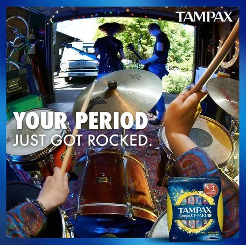 Leaks can #BeatIt, thanks to Tampax Pearl's Built-In Backup Braid. 🎶 #PowerOverPeriods