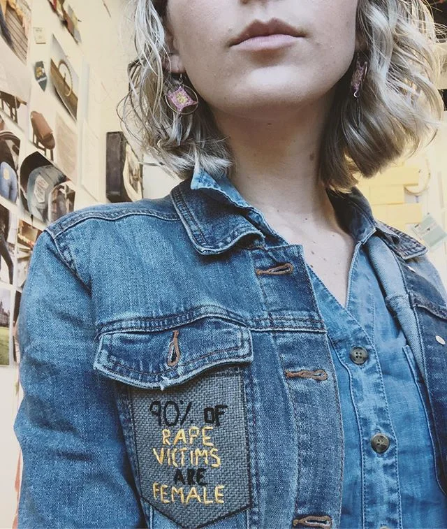 &lsquo;90% of rape victims are female.&rsquo; | @rainn | #DenimDay #talkingtushies .
.
.
@nsvrc @rainn .
#30daysofsaam 
#sexualviolenceawareness #nsvrc @nsvrc @rainn #rainn #talkingtushies #sexualassault #raiseawareness #emmaduehr #pdx #psu #psuart #
