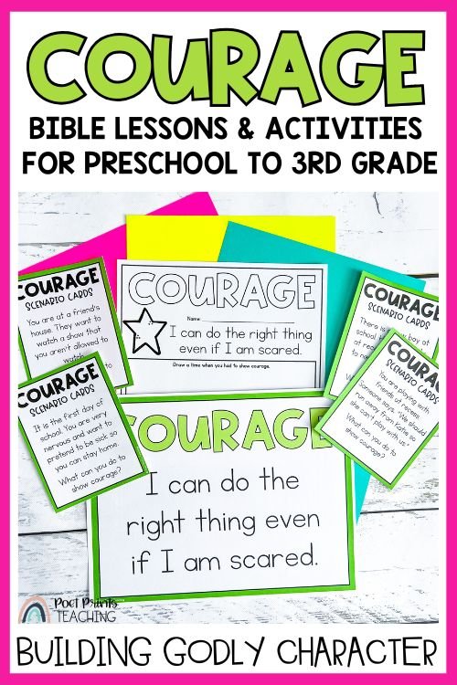 Courage Lessons Courage Bible Lessons for Kids — Poet Prints Teaching