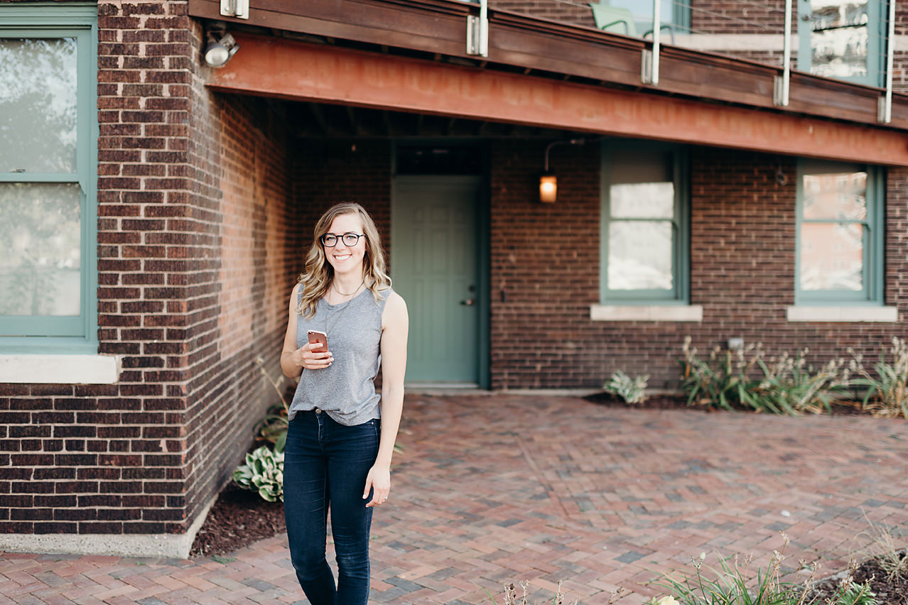 Lifestyle headshot for small business owner