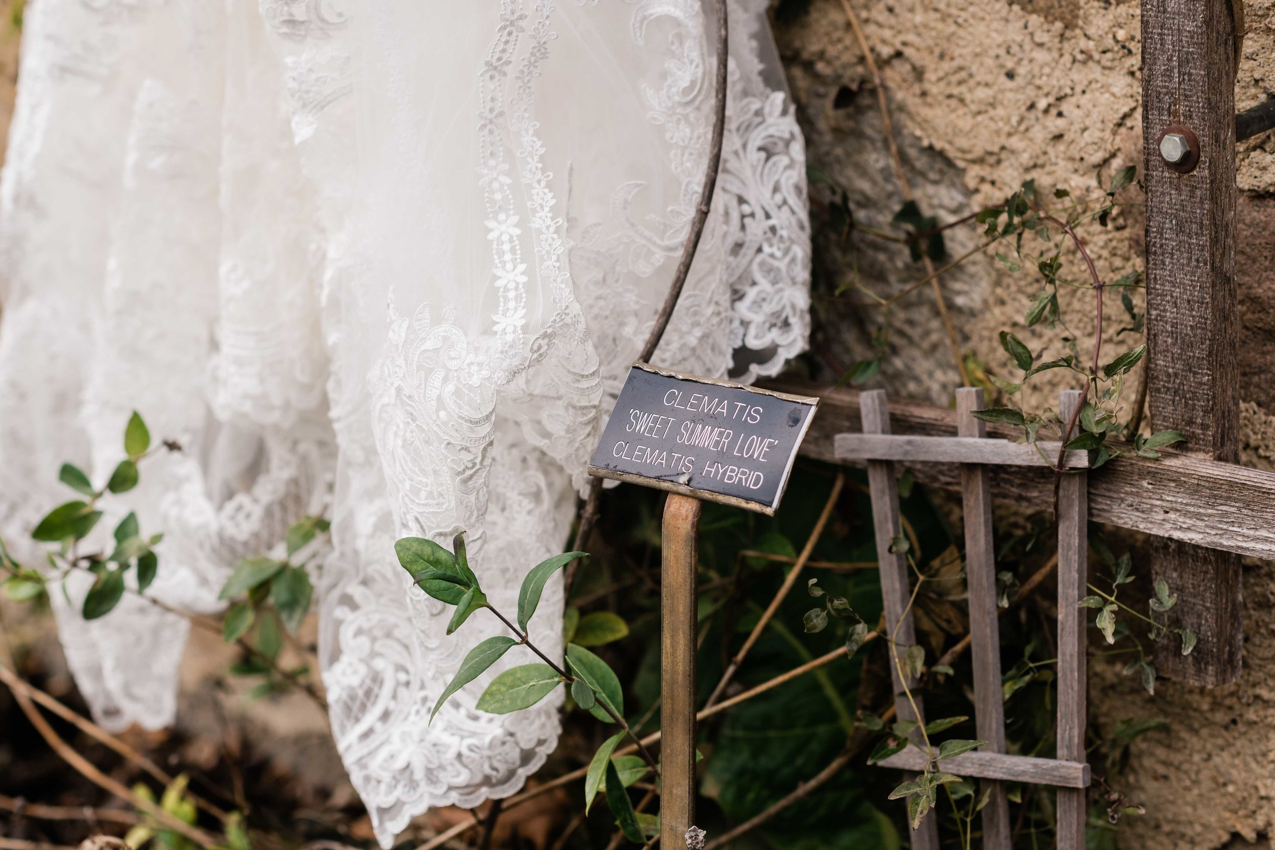 Bottom of wedding dress