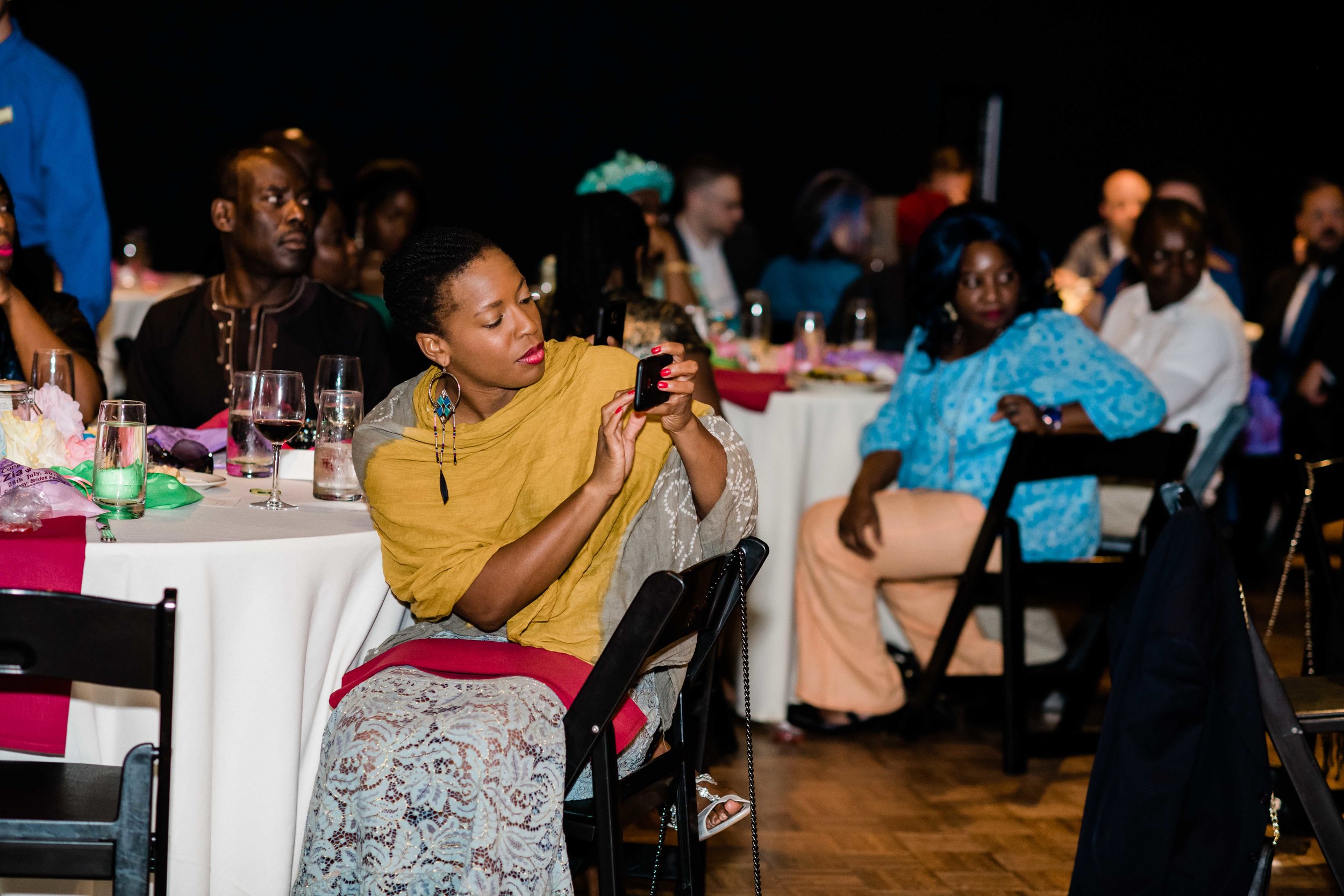 Wedding guest videotapes first dance