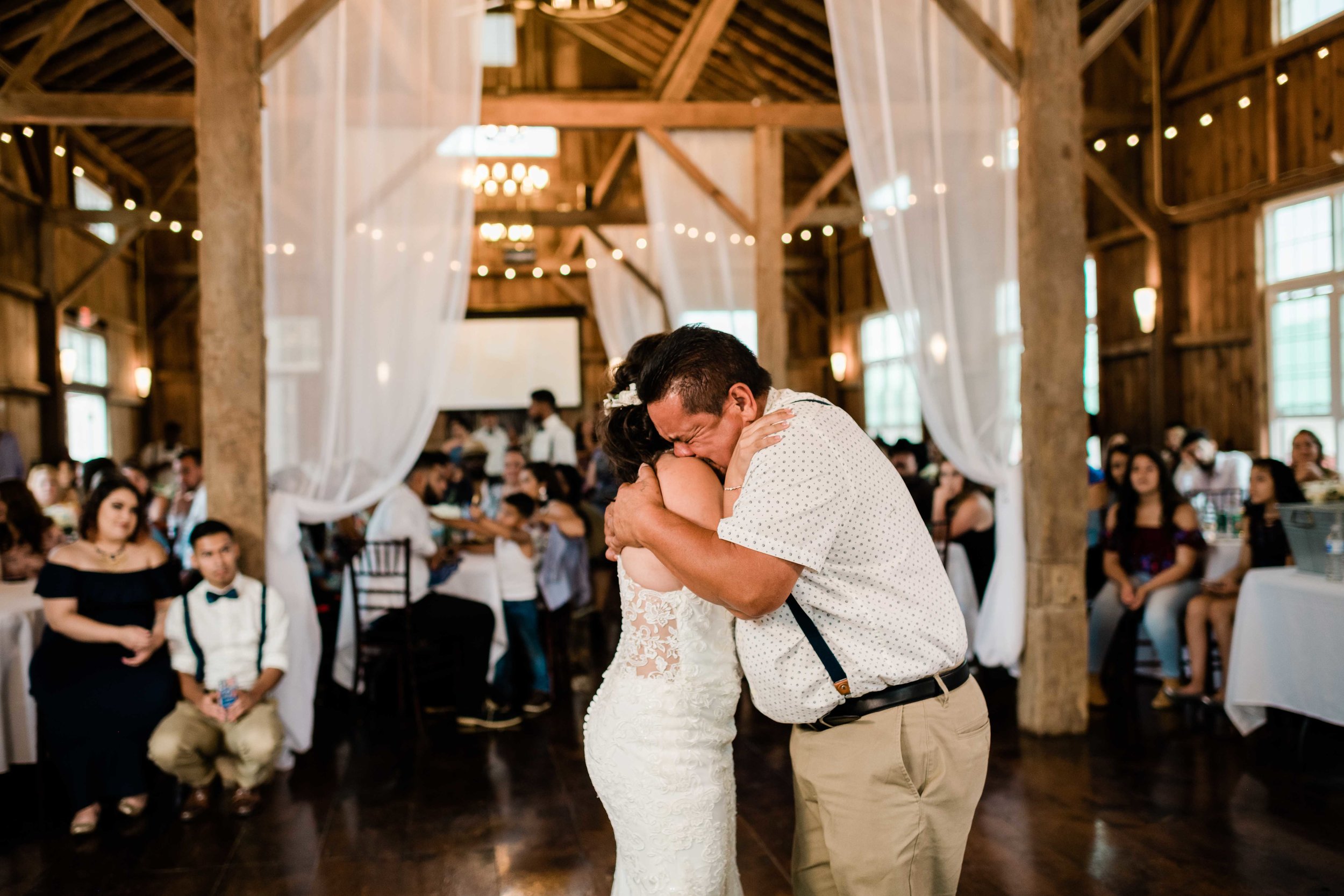 Father of bride breaks down as he dances with his daughter