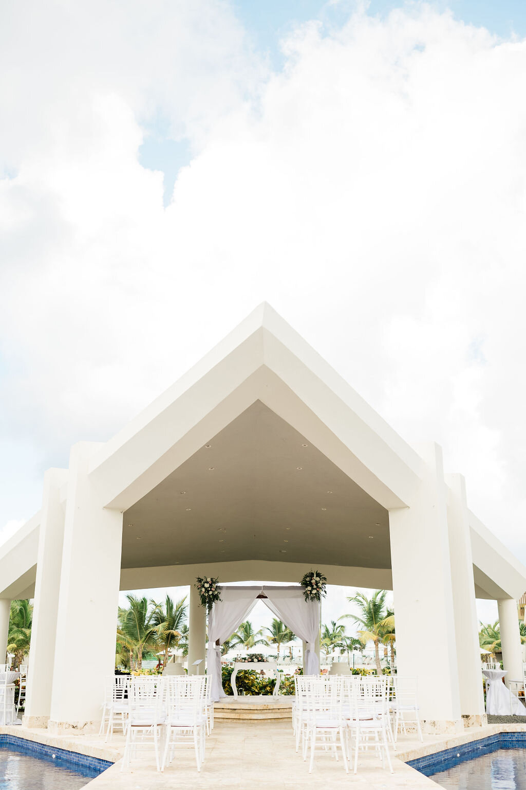 Ceremony setup at Now resort in Punta Cana
