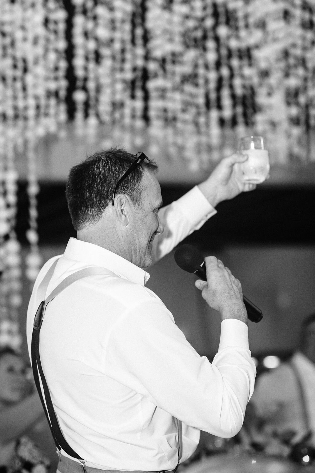 Father of the bride giving a toast