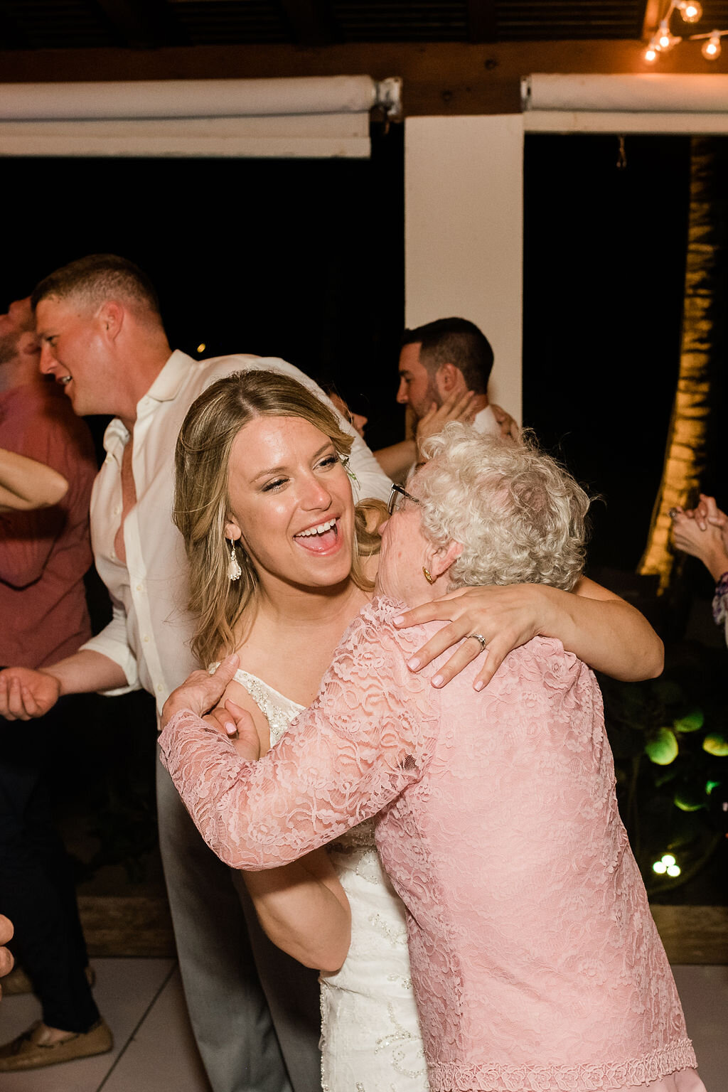 Bride dancing with her grandma