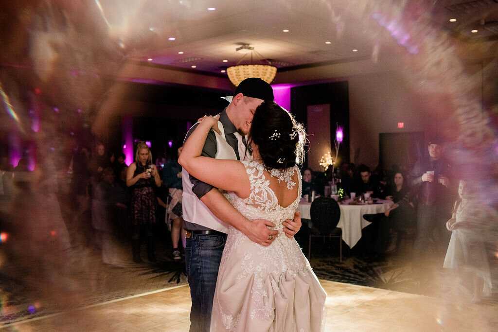 Bride and groom's first dance