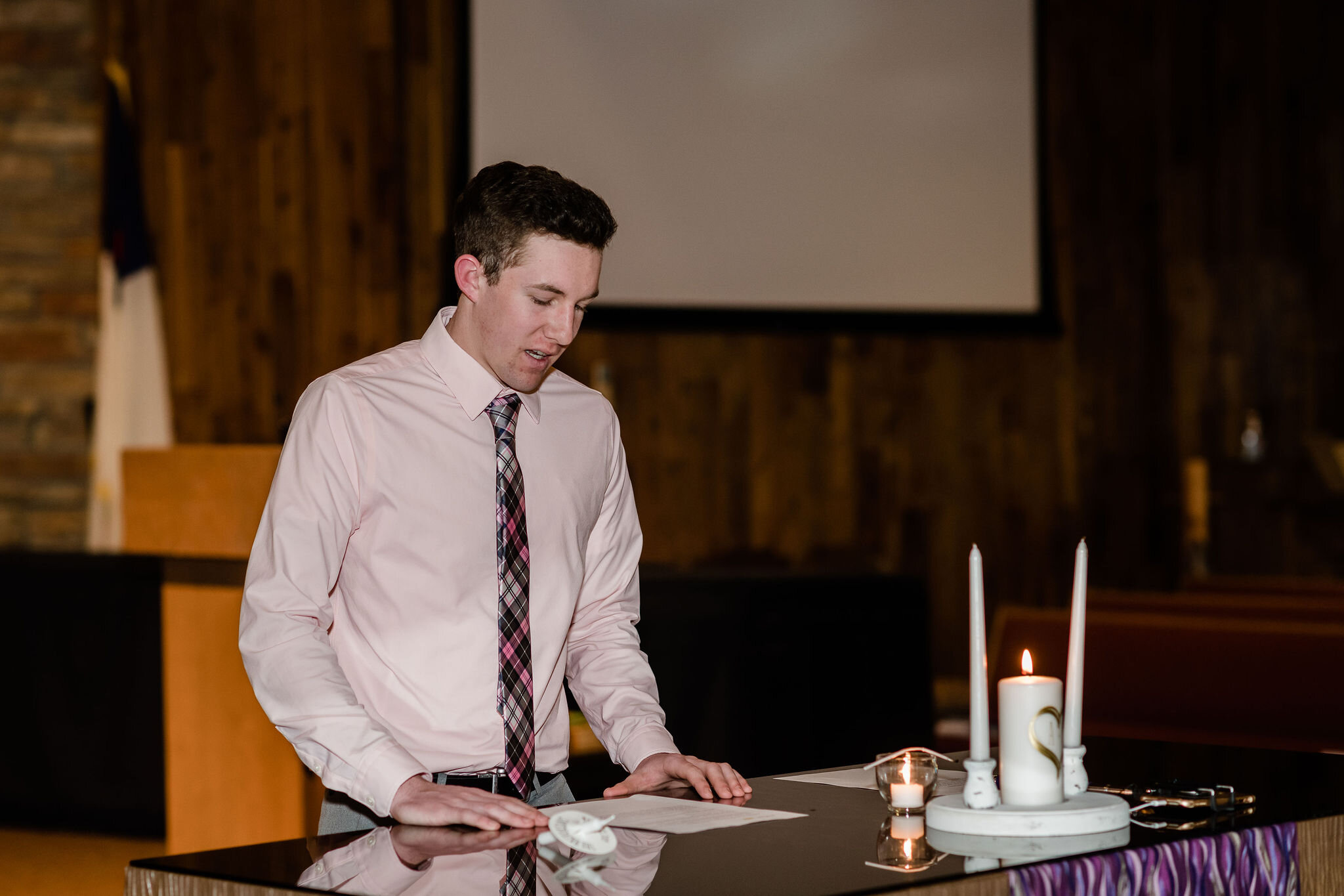 Wedding guest reading