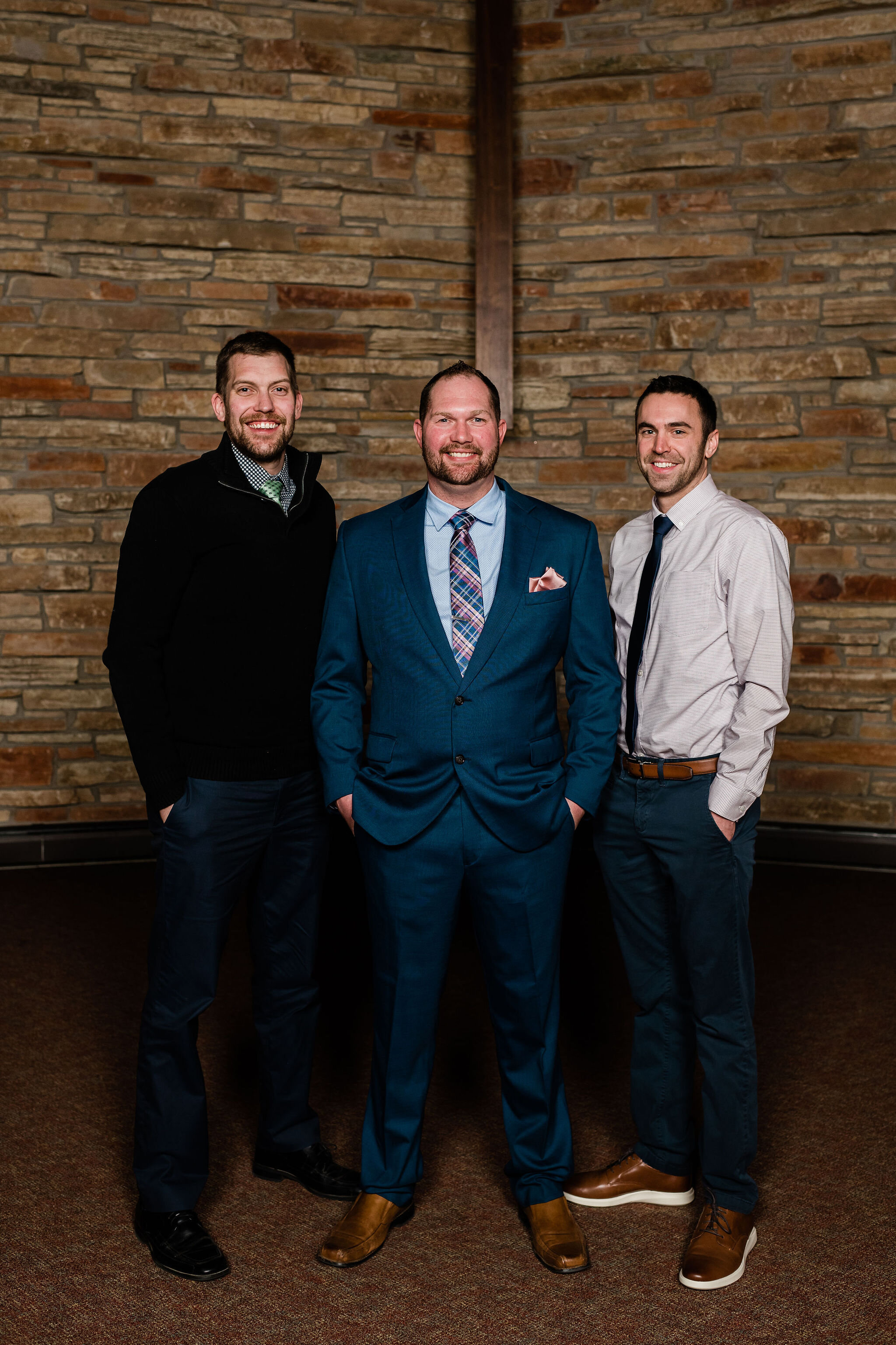 Groom and friends