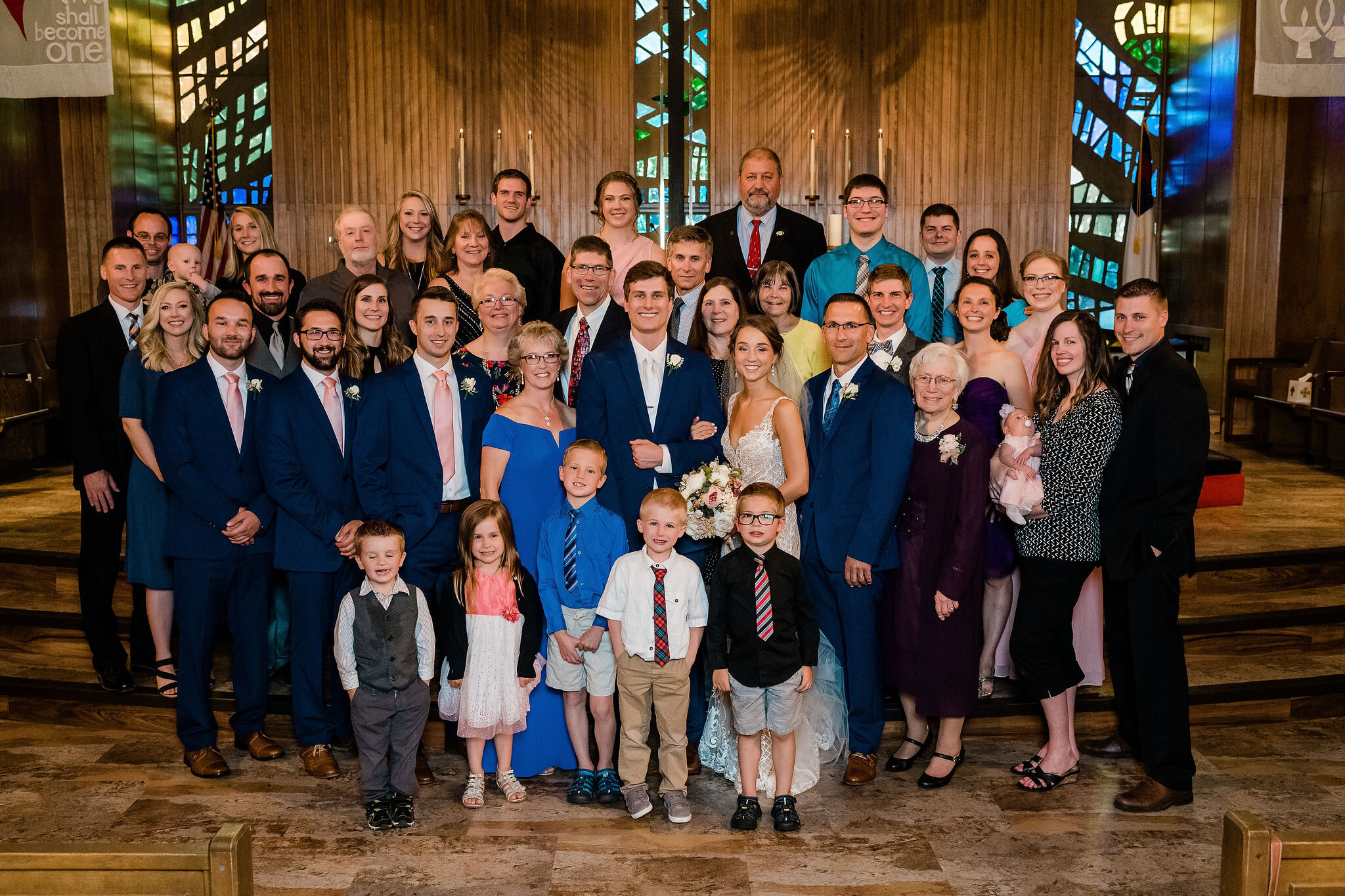 Large group family portrait