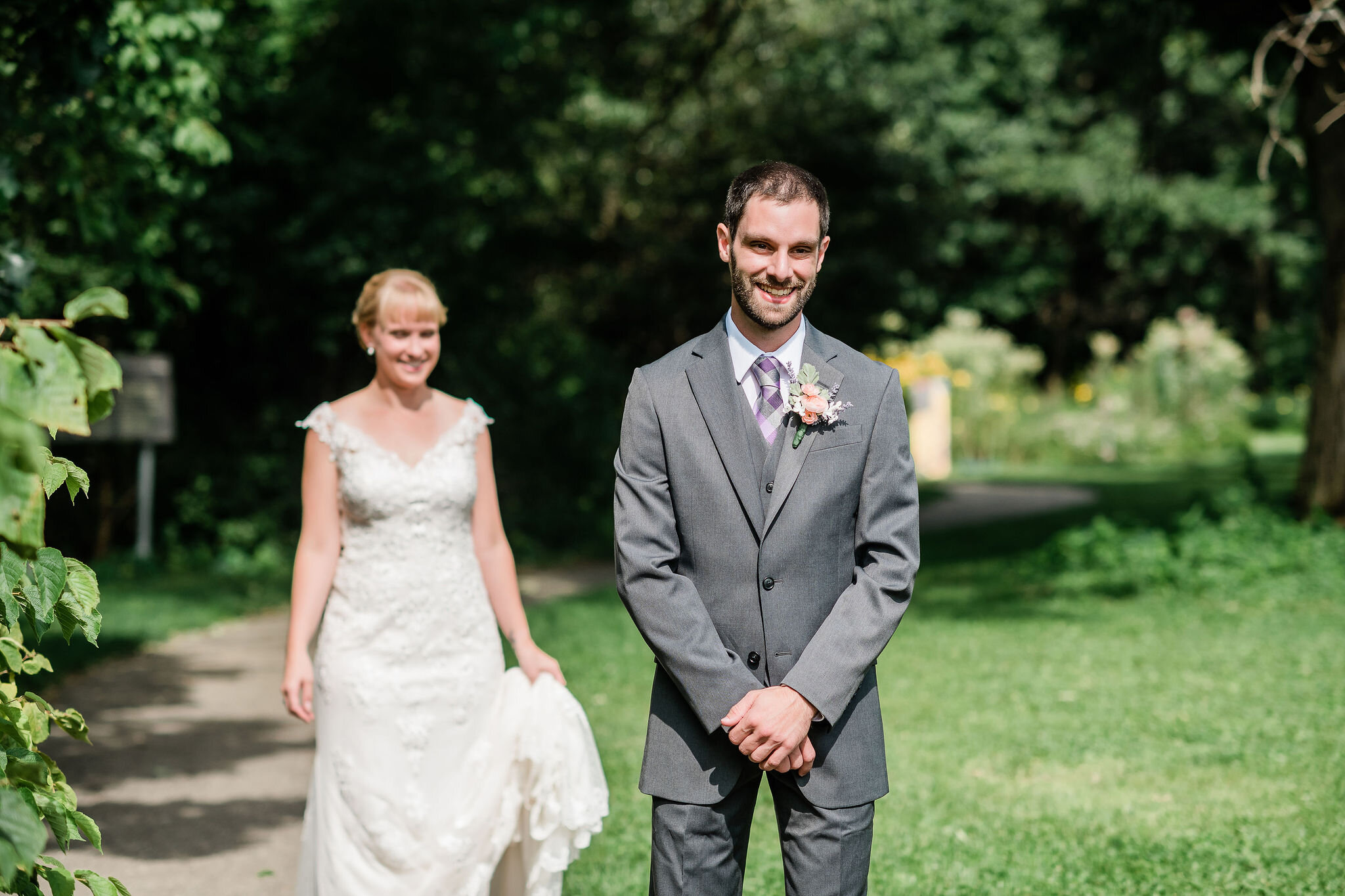 Groom waiting to see his bride