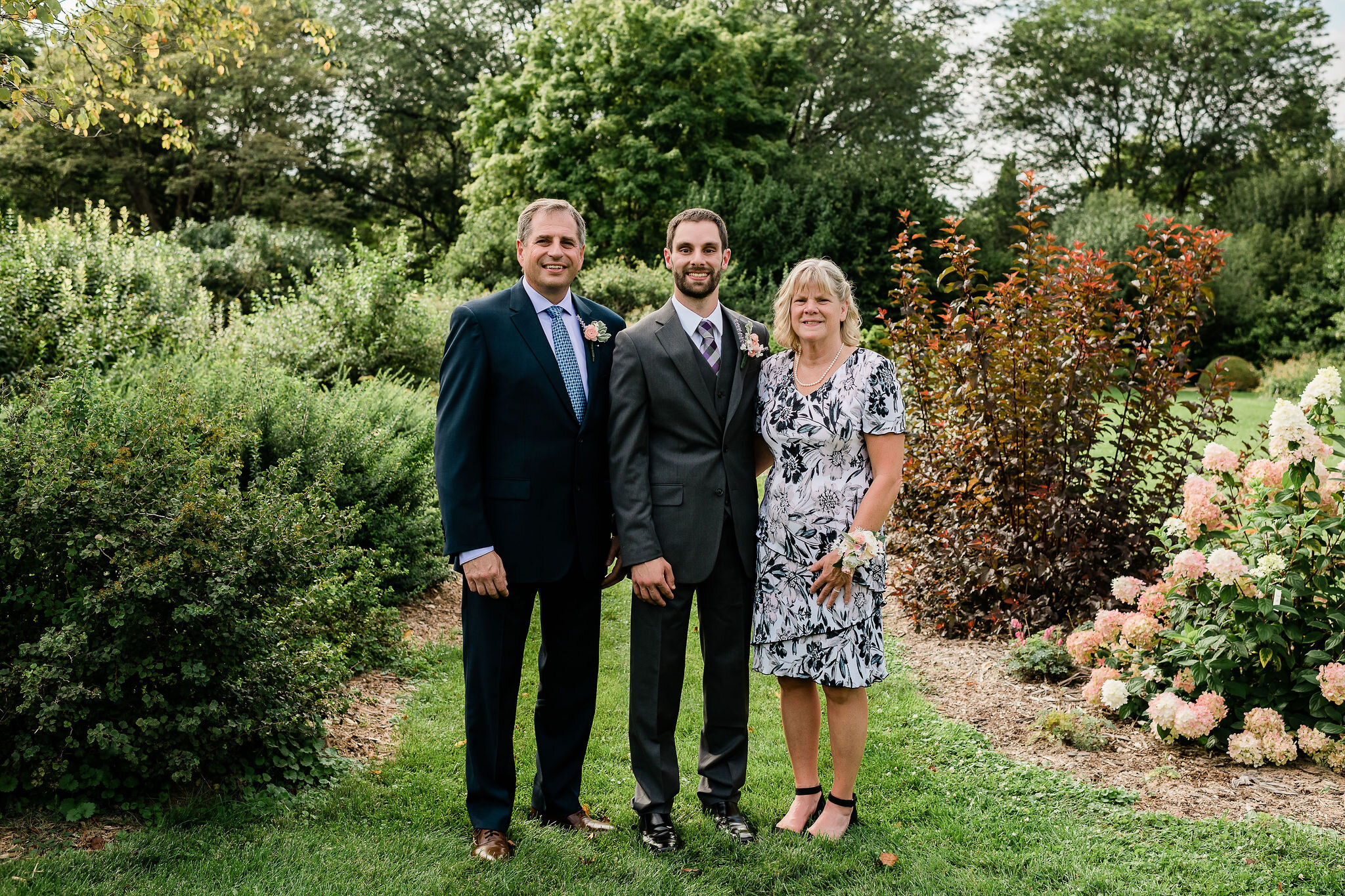 Groom with his parents