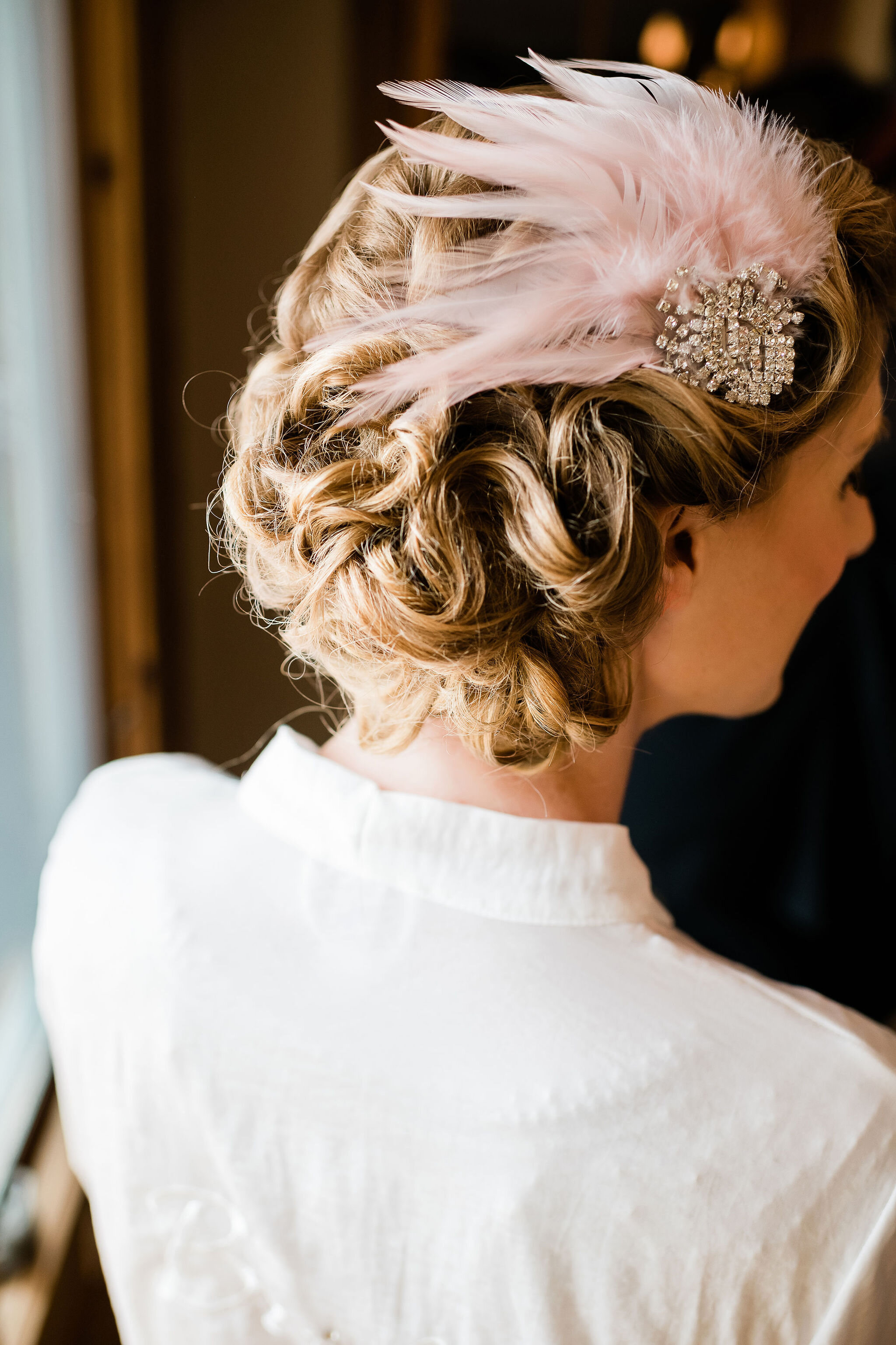 Back of bride's hair