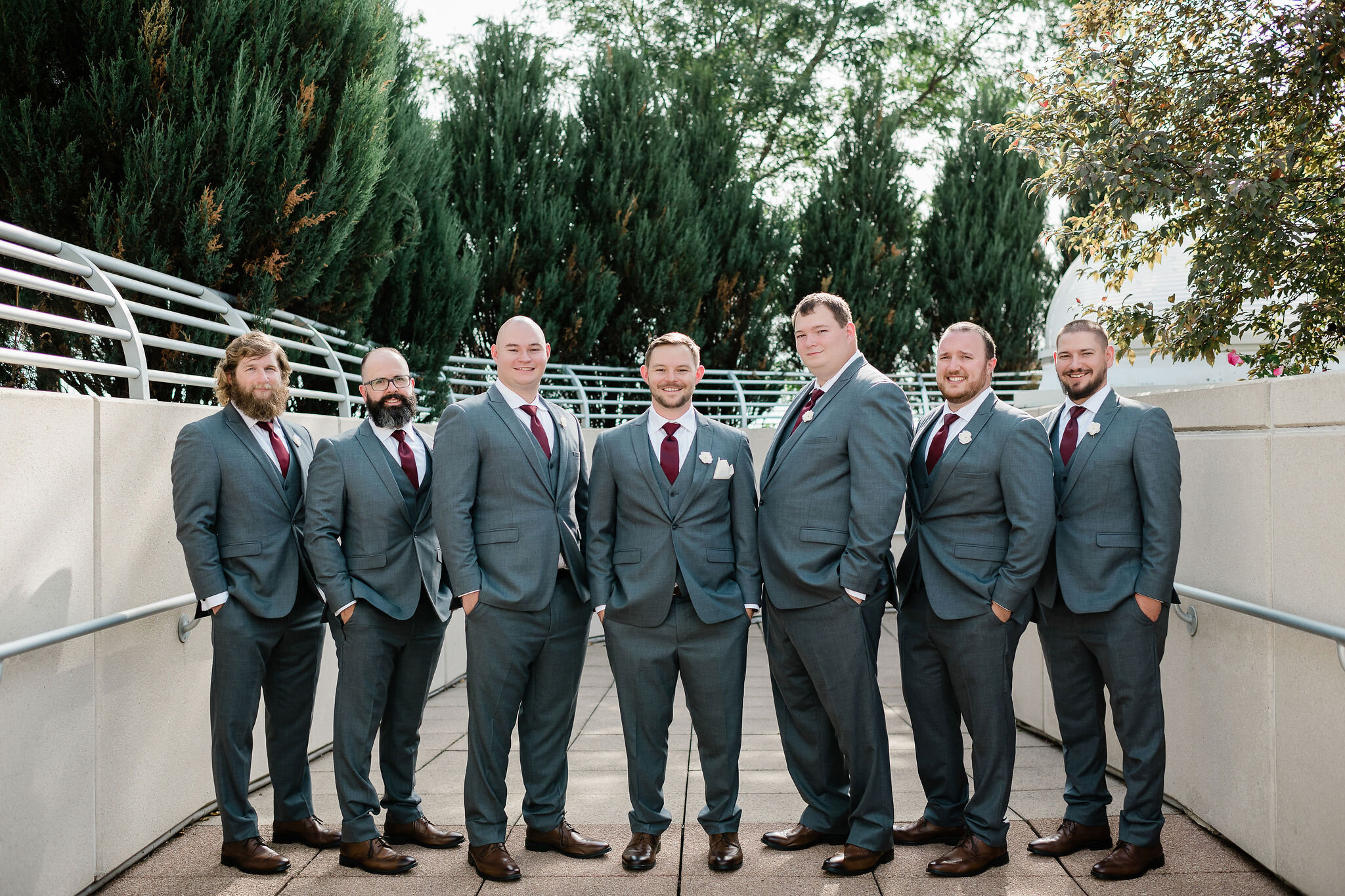 Groom and groomsmen