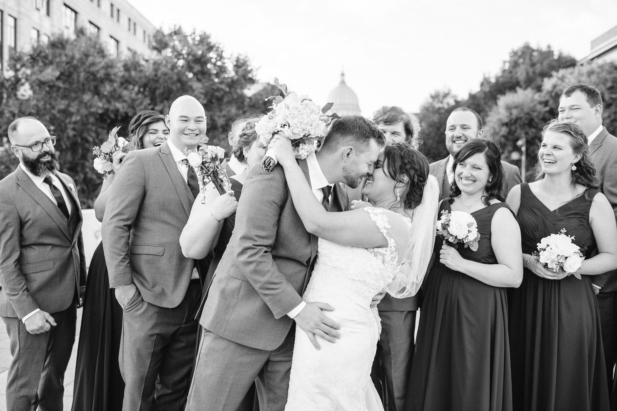 Wedding party portrait