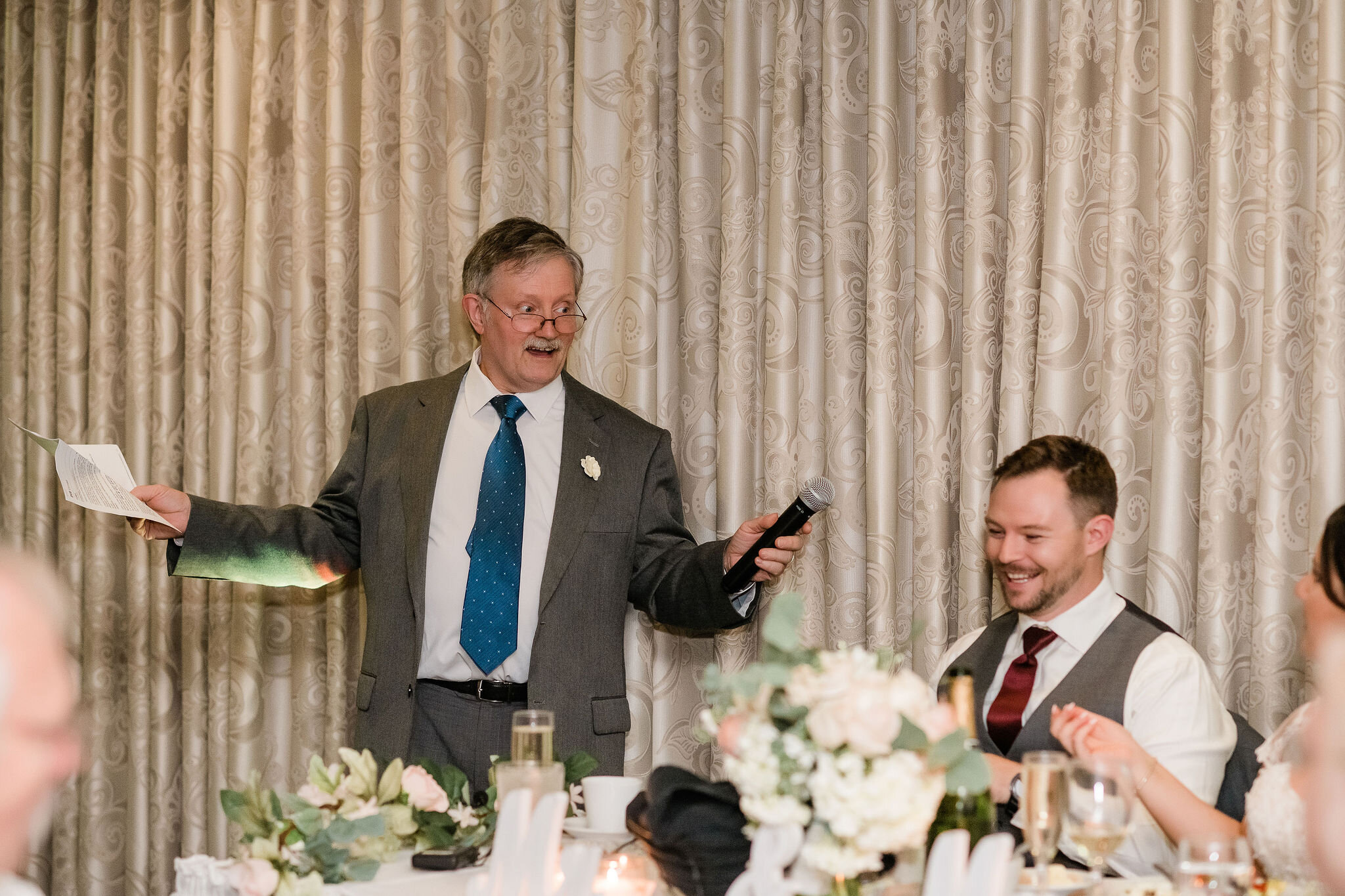 Father of the bride speaking