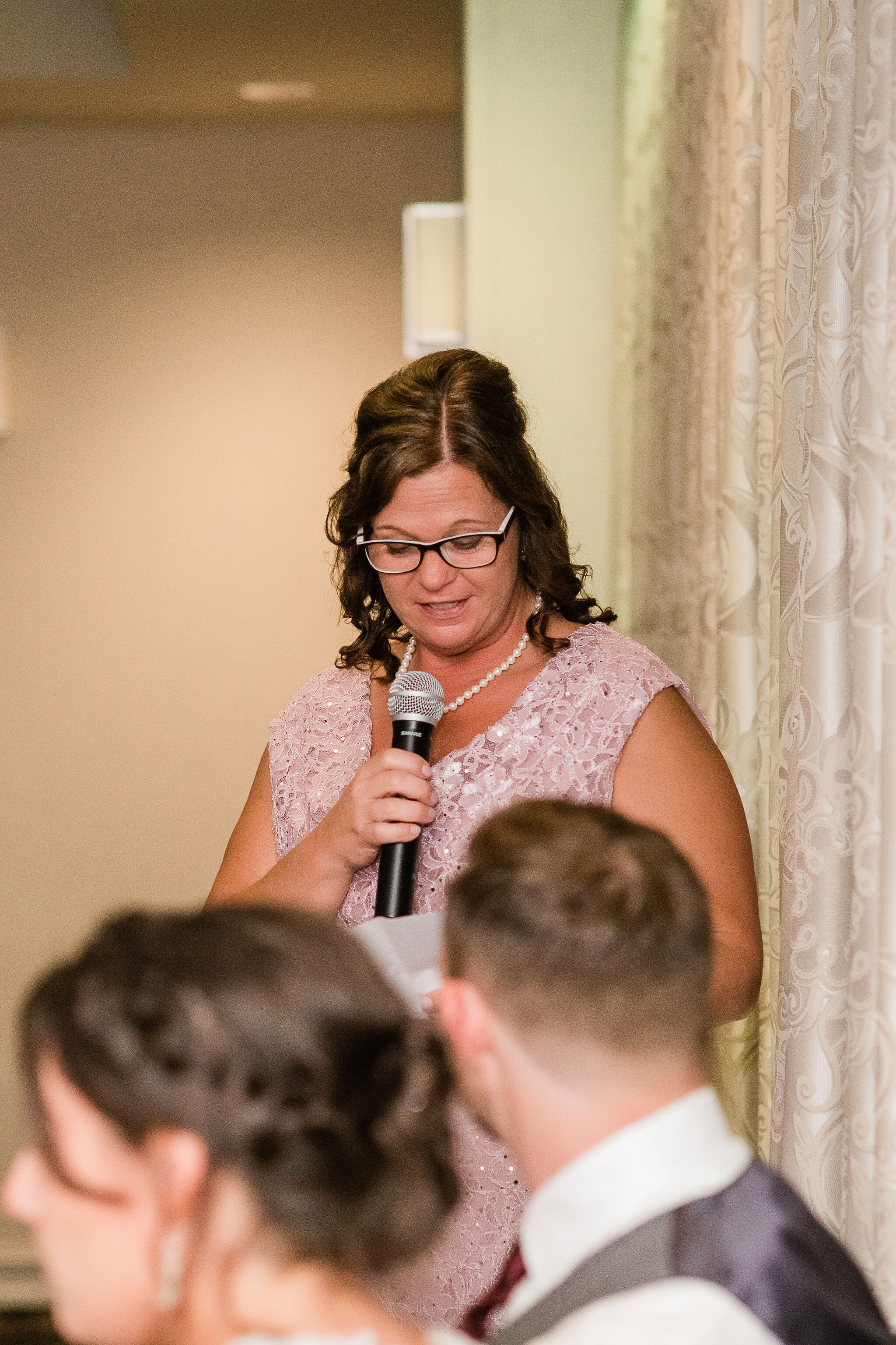 Groom's mother speaking