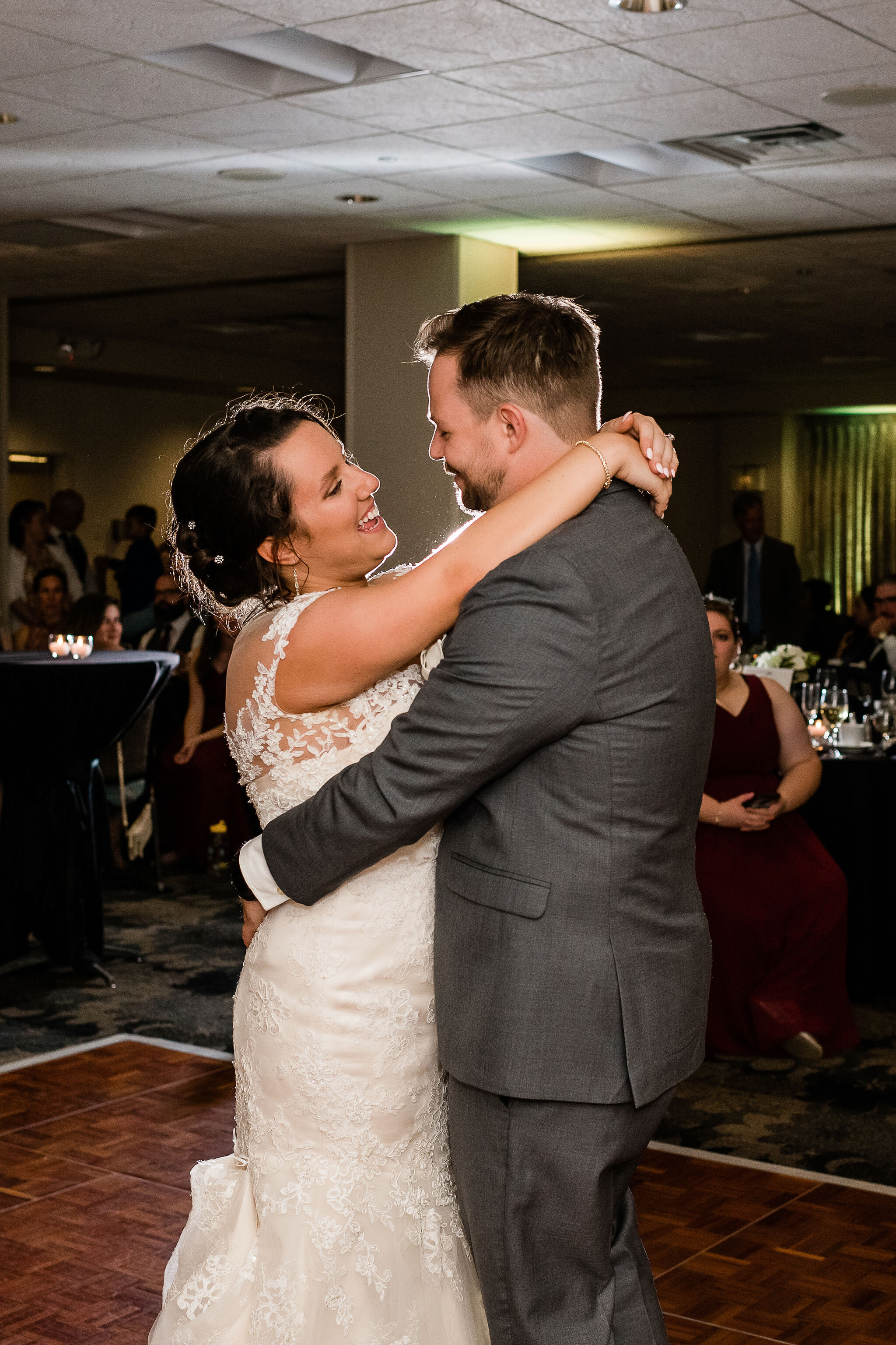 Bride and groom's first dance