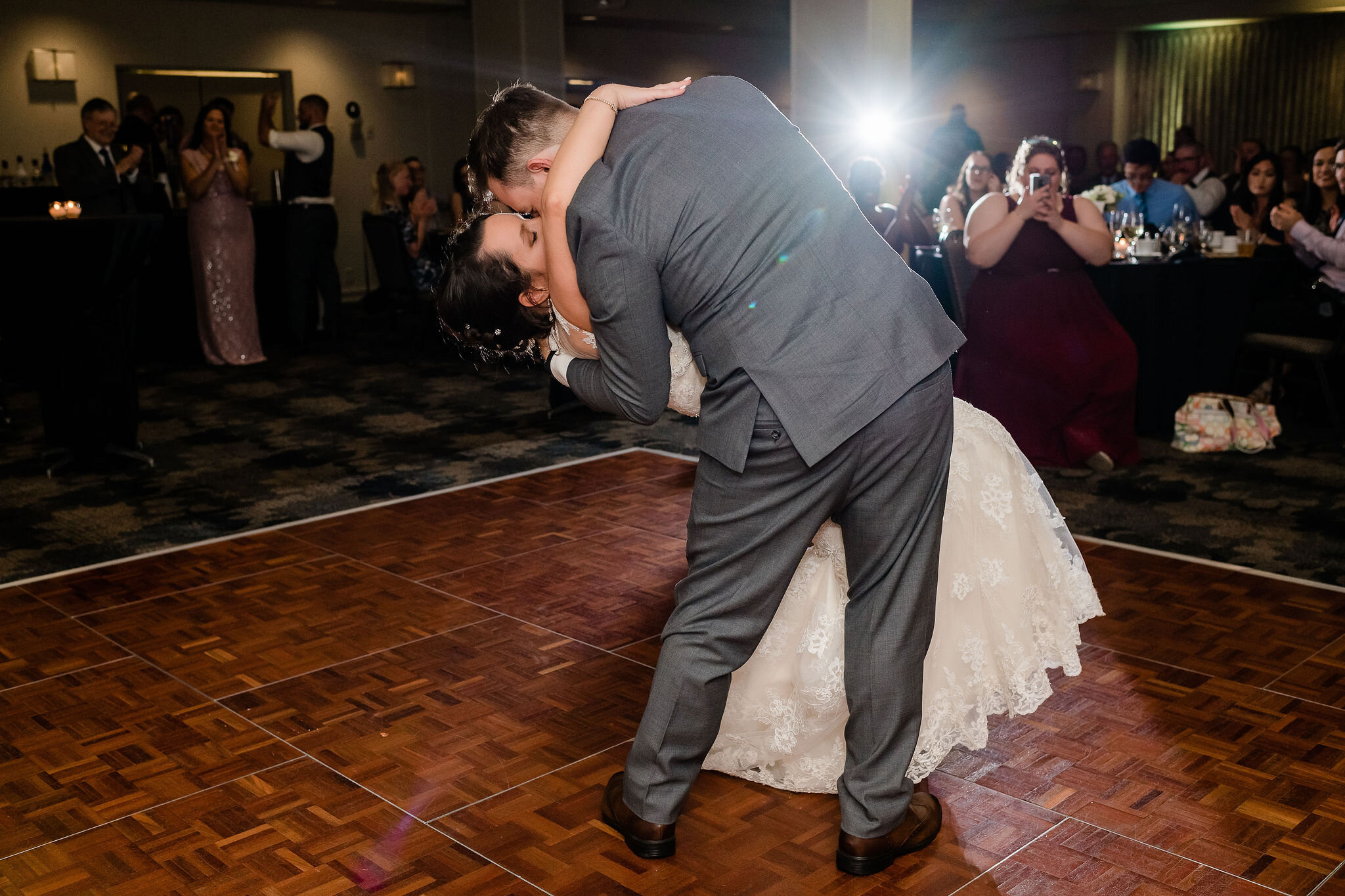 Bride and groom's first dance