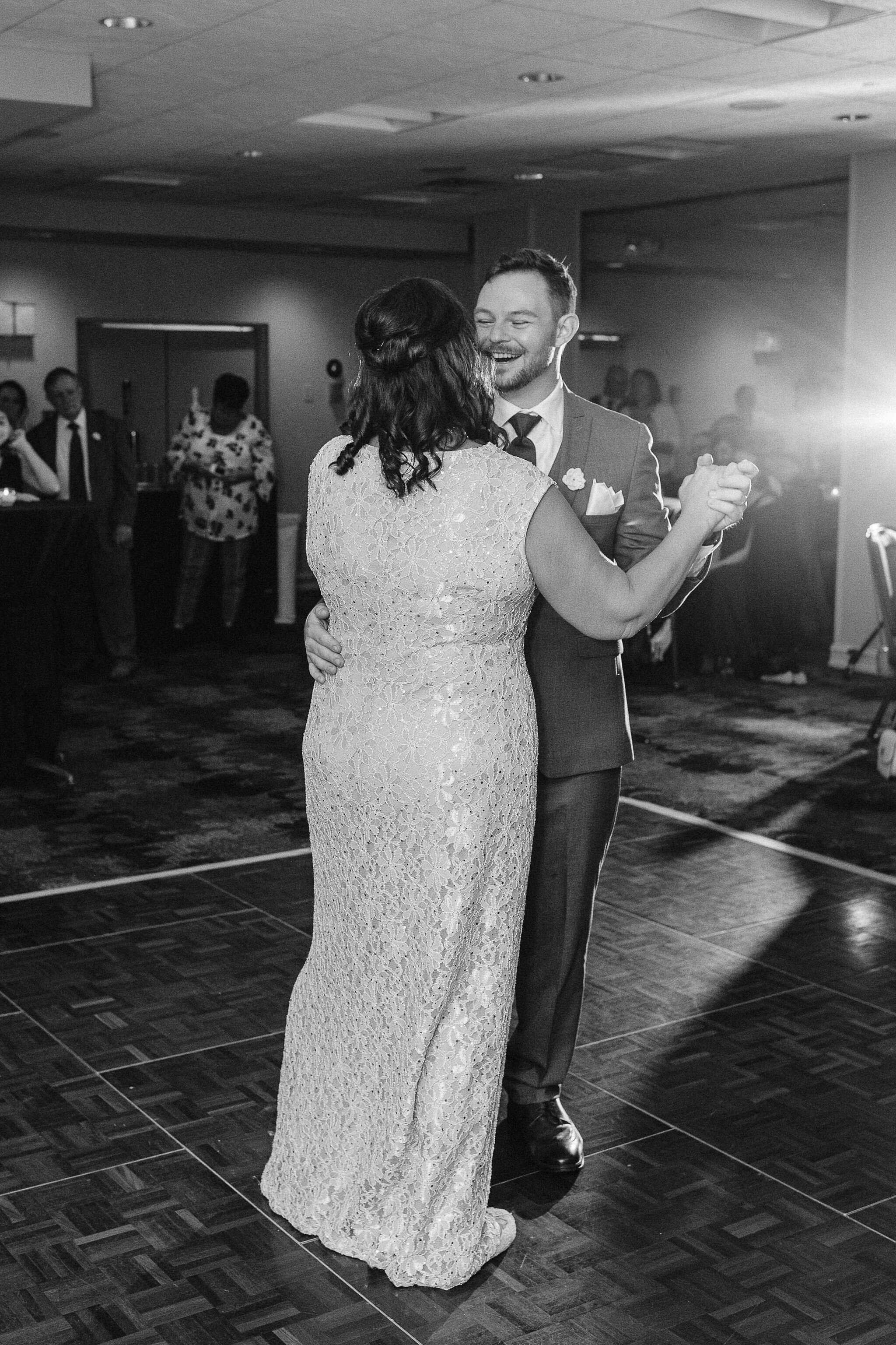 Groom dancing with his mother
