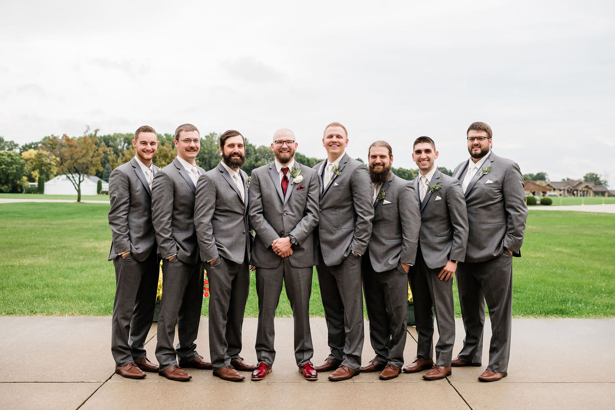 Groom and groomsmen