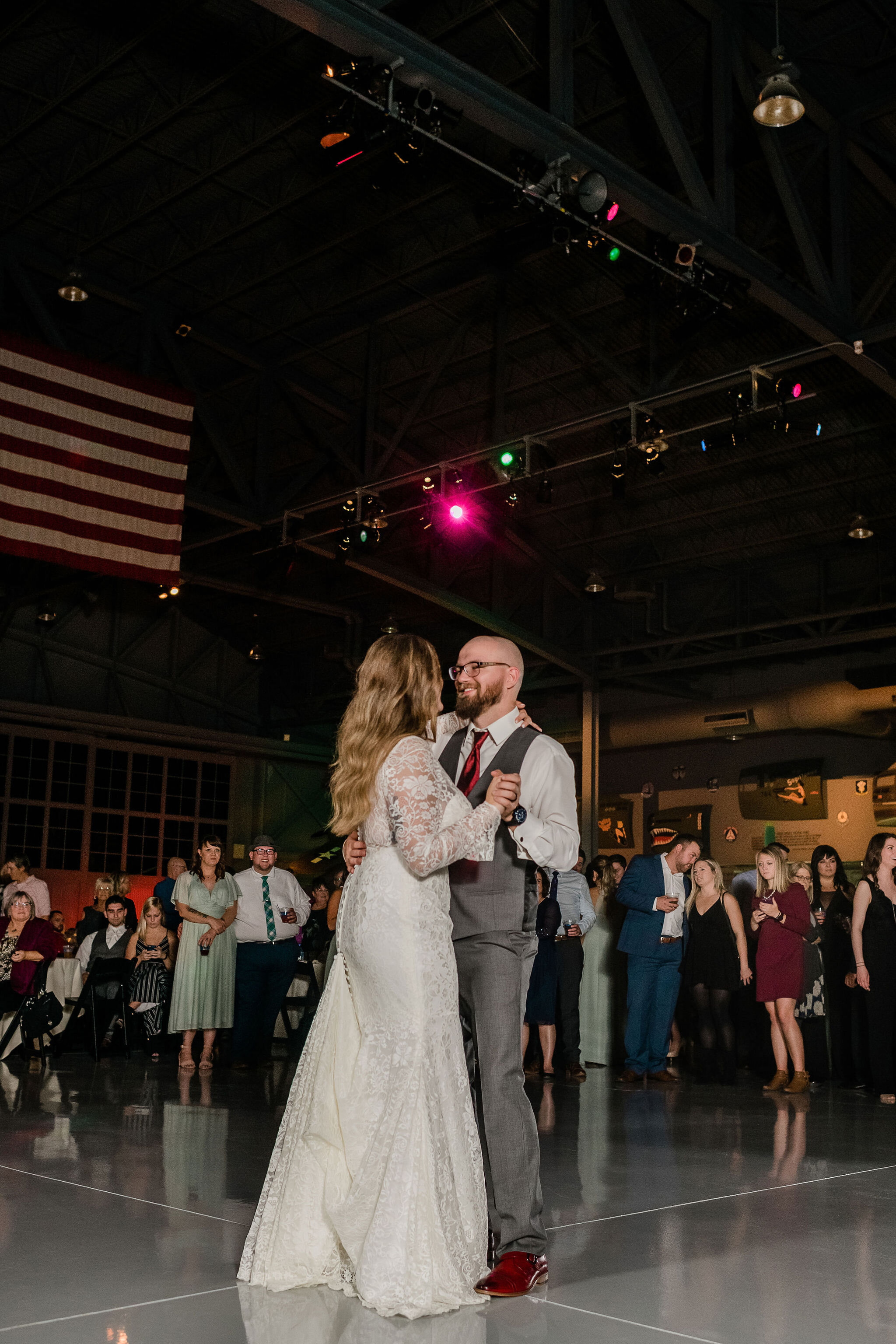 Bride and groom's first dance