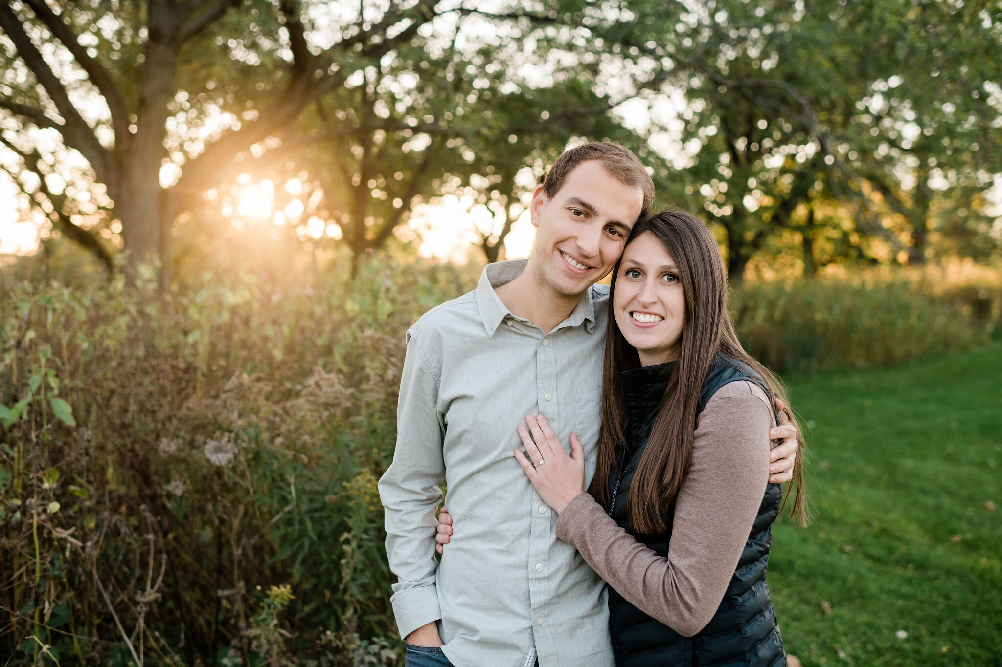 Engaged couple