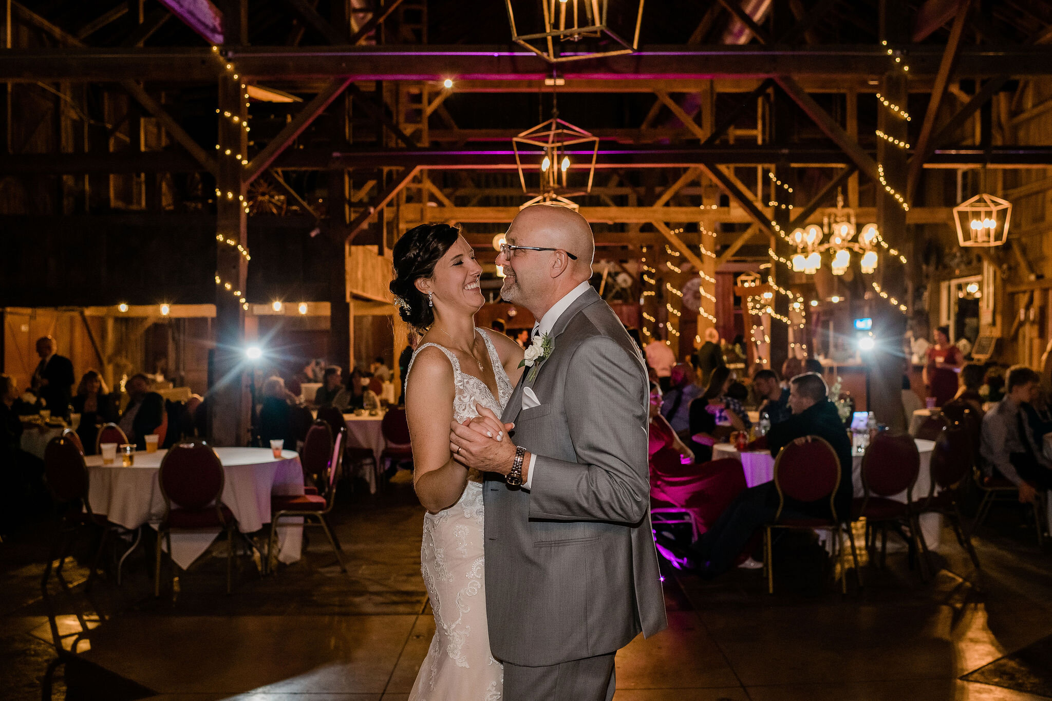 Bride dancing with her father