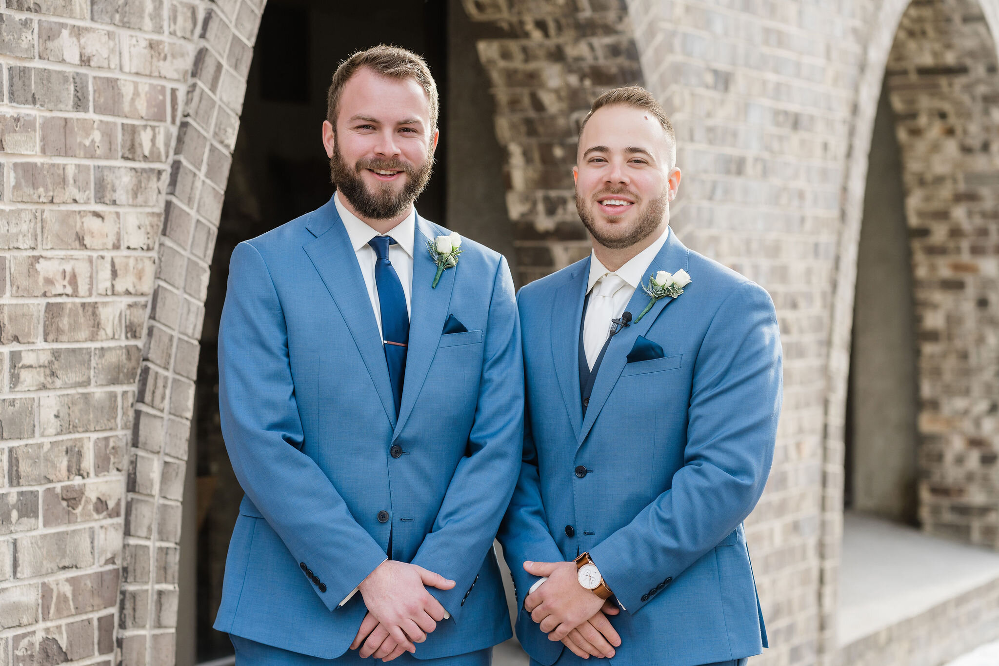 Groom and groomsman