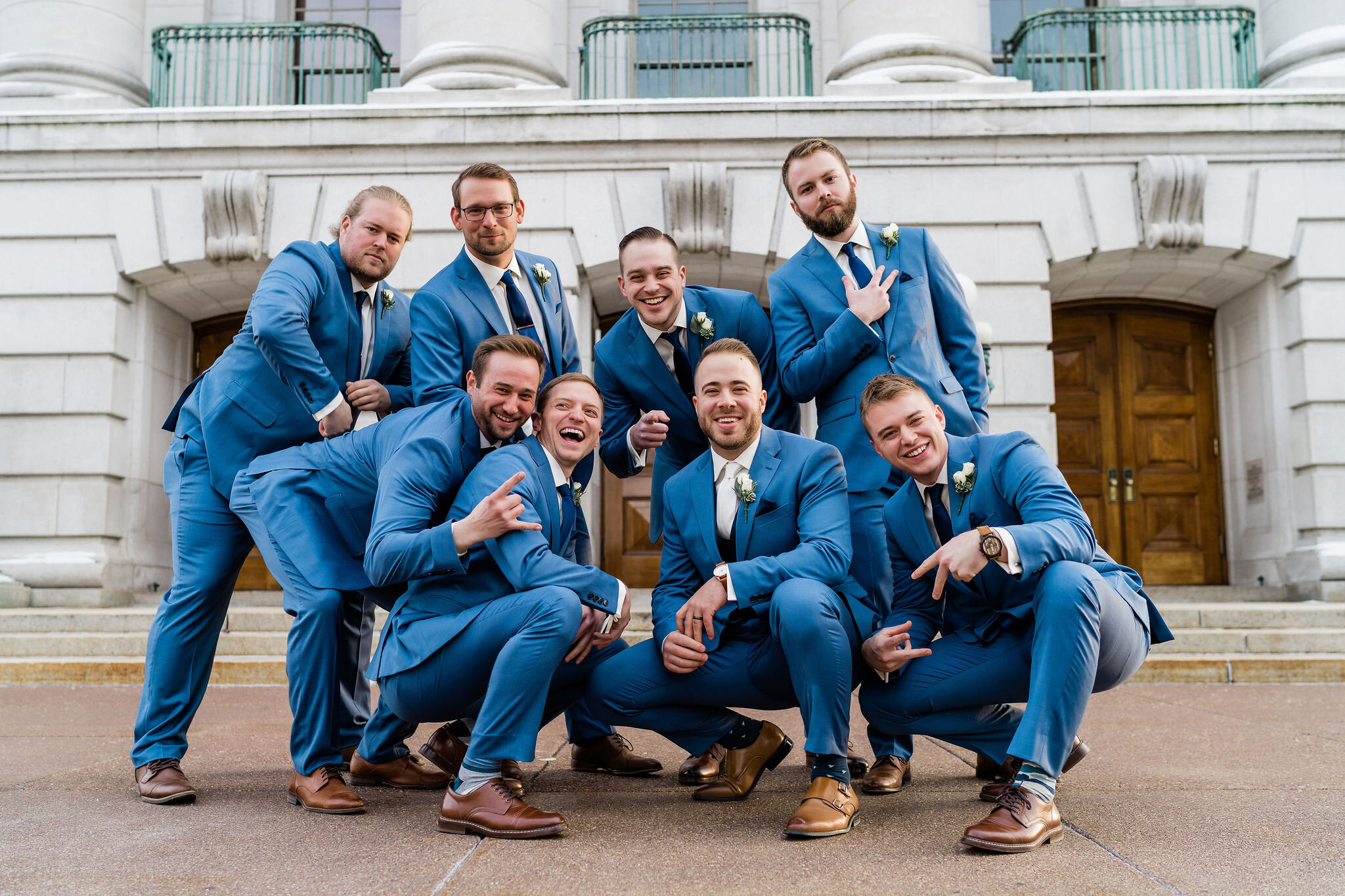 Groom and groomsmen