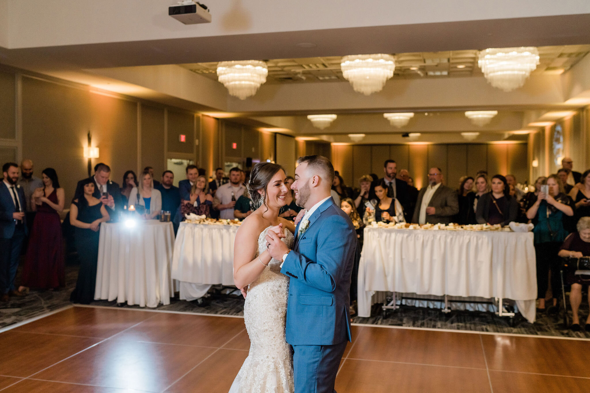 Bride and groom's first dance